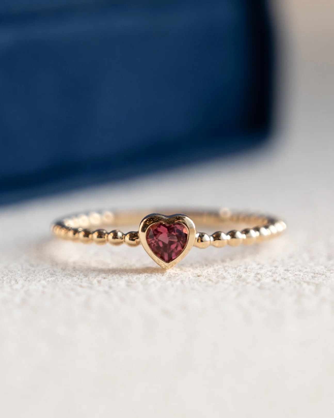 .16 Heart Shaped Pink Tourmaline Ring 14k Yellow Gold - Image 6