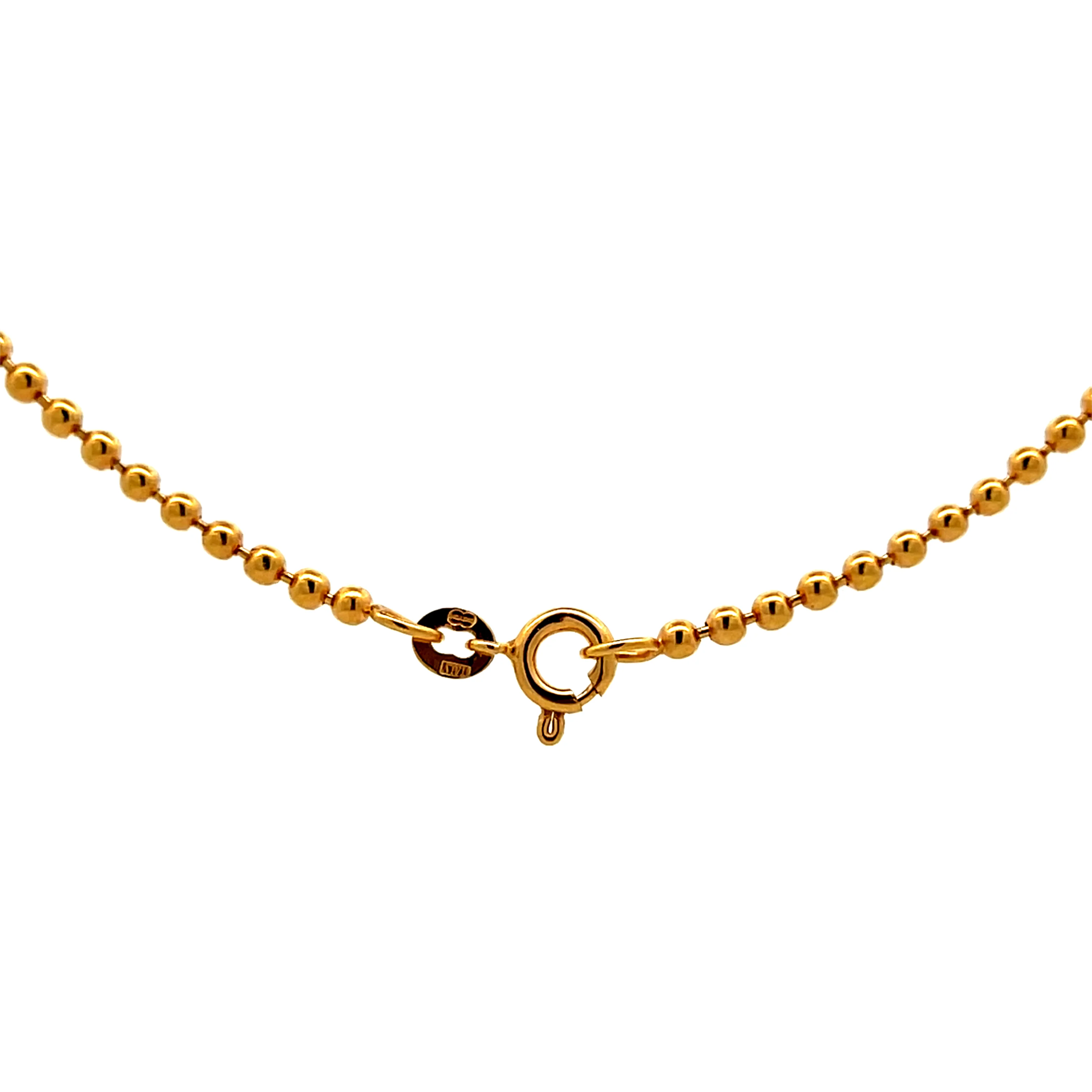 16 Inch Fringe Statement Necklace in 14k Yellow Gold - Image 4