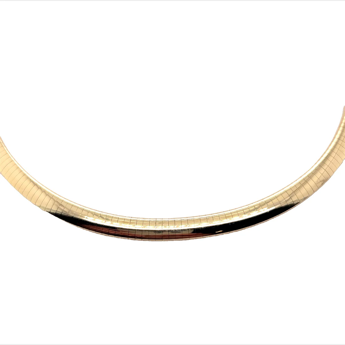 16 Inch Omega Necklace in 14k Yellow Gold - Image 3