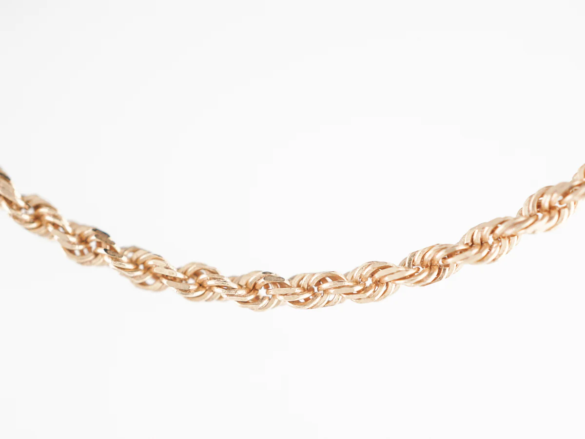 16 Inch Twisted Necklace 14k Yellow Gold - Image 3