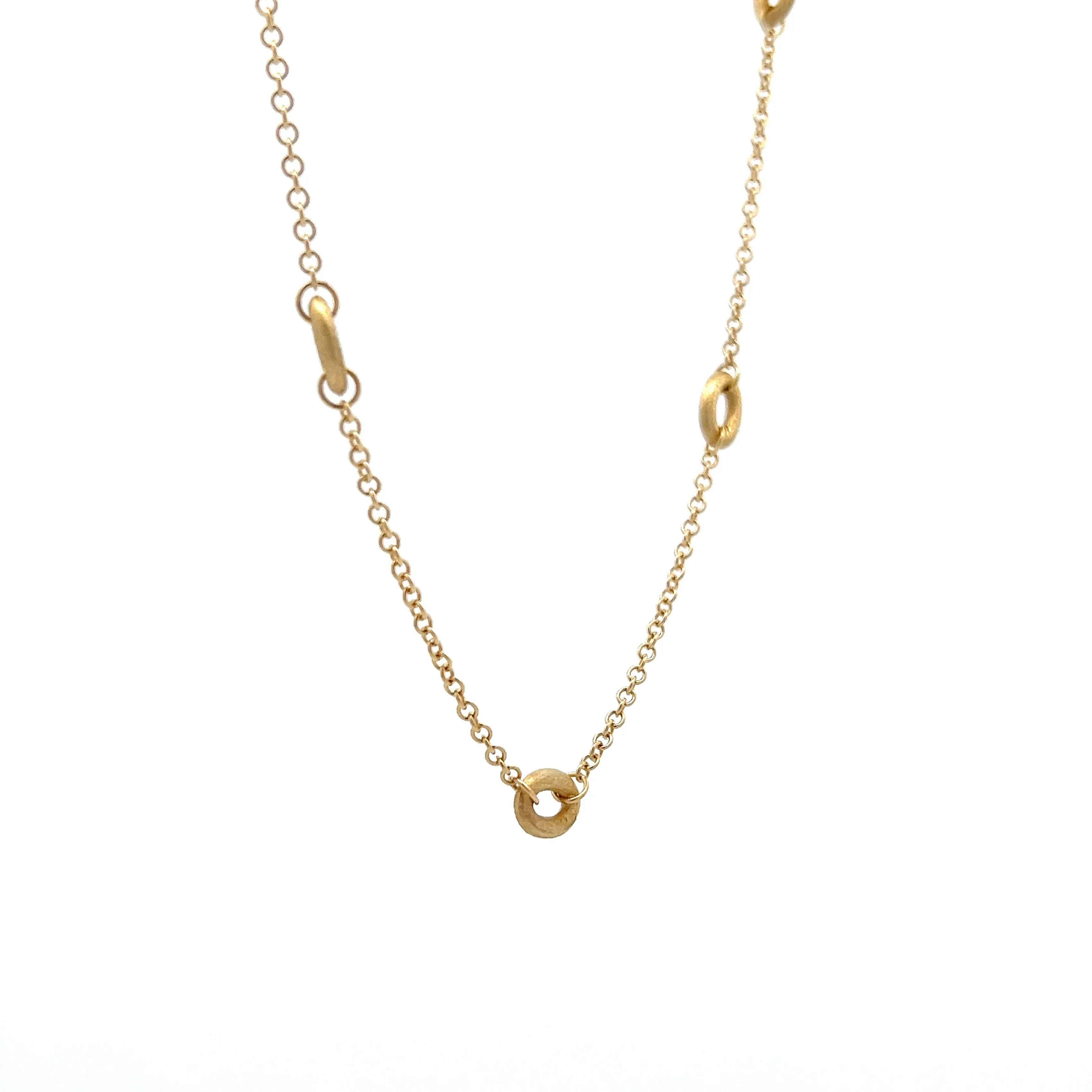 17" Cable Chain Link Necklace in 14k Yellow Gold - Image 3