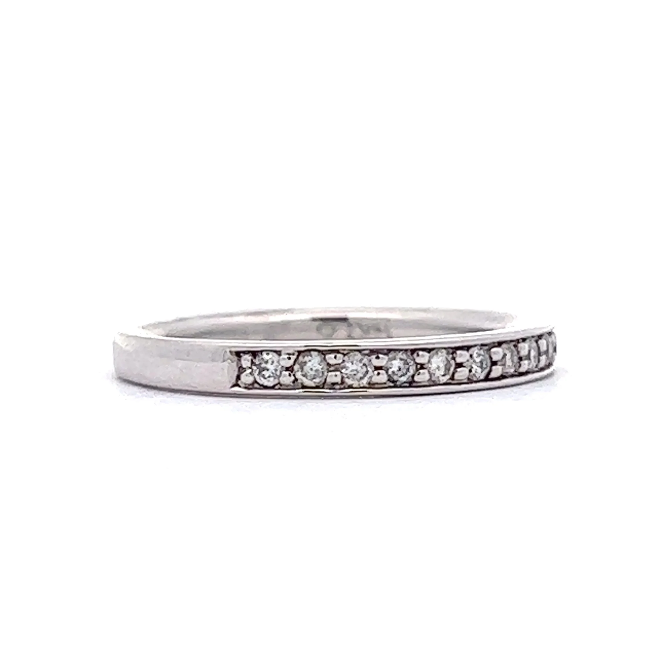 .17 Channel Set Diamond Wedding Band in 14k White Gold - Image 3