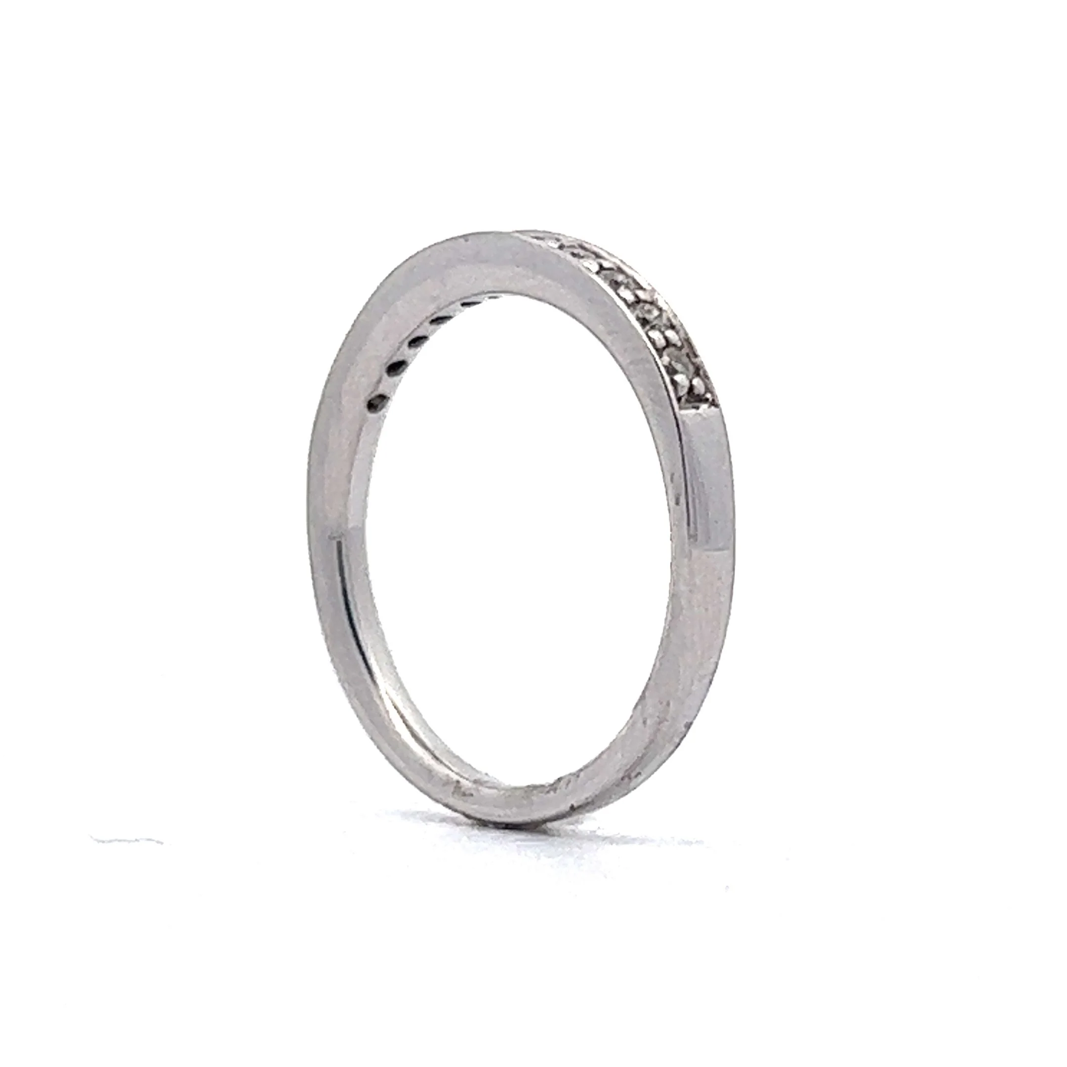 .17 Channel Set Diamond Wedding Band in 14k White Gold - Image 5