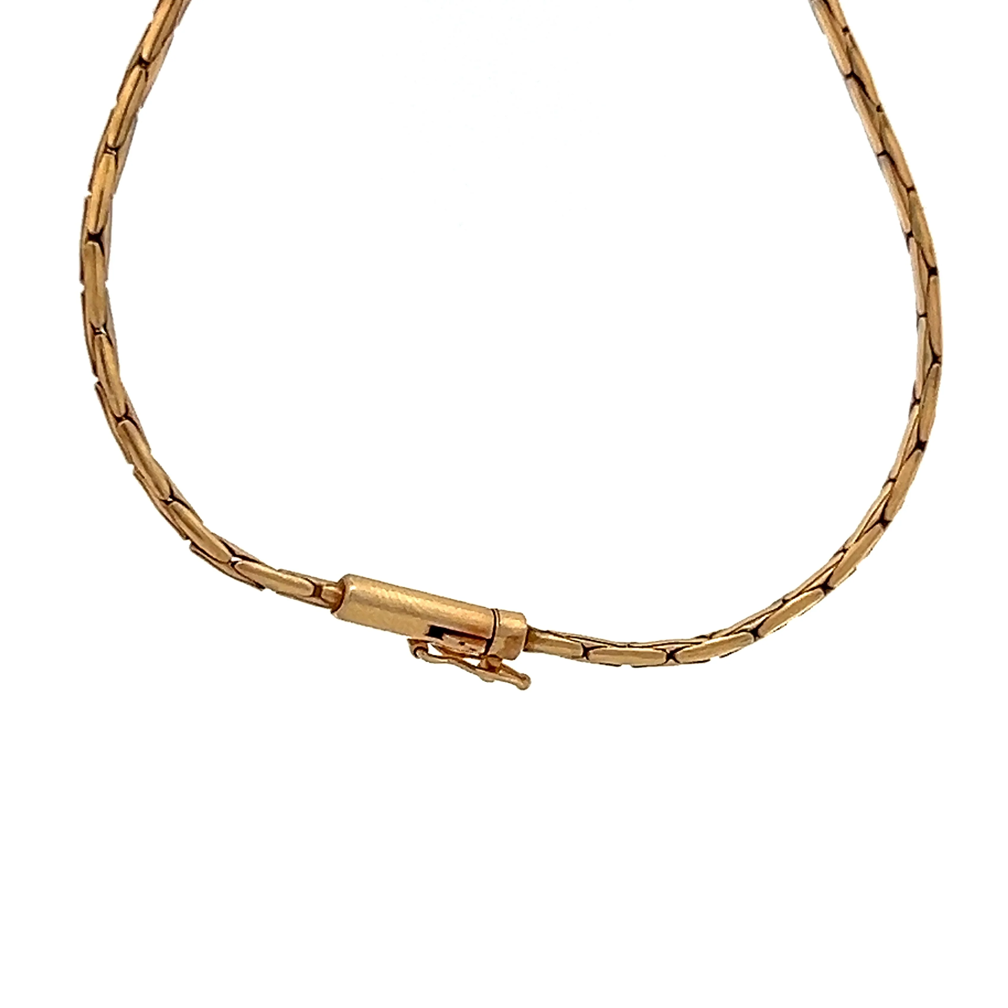 17 Inch Steuben Glass Pendant Necklace in 14k Yellow Gold - Image 4