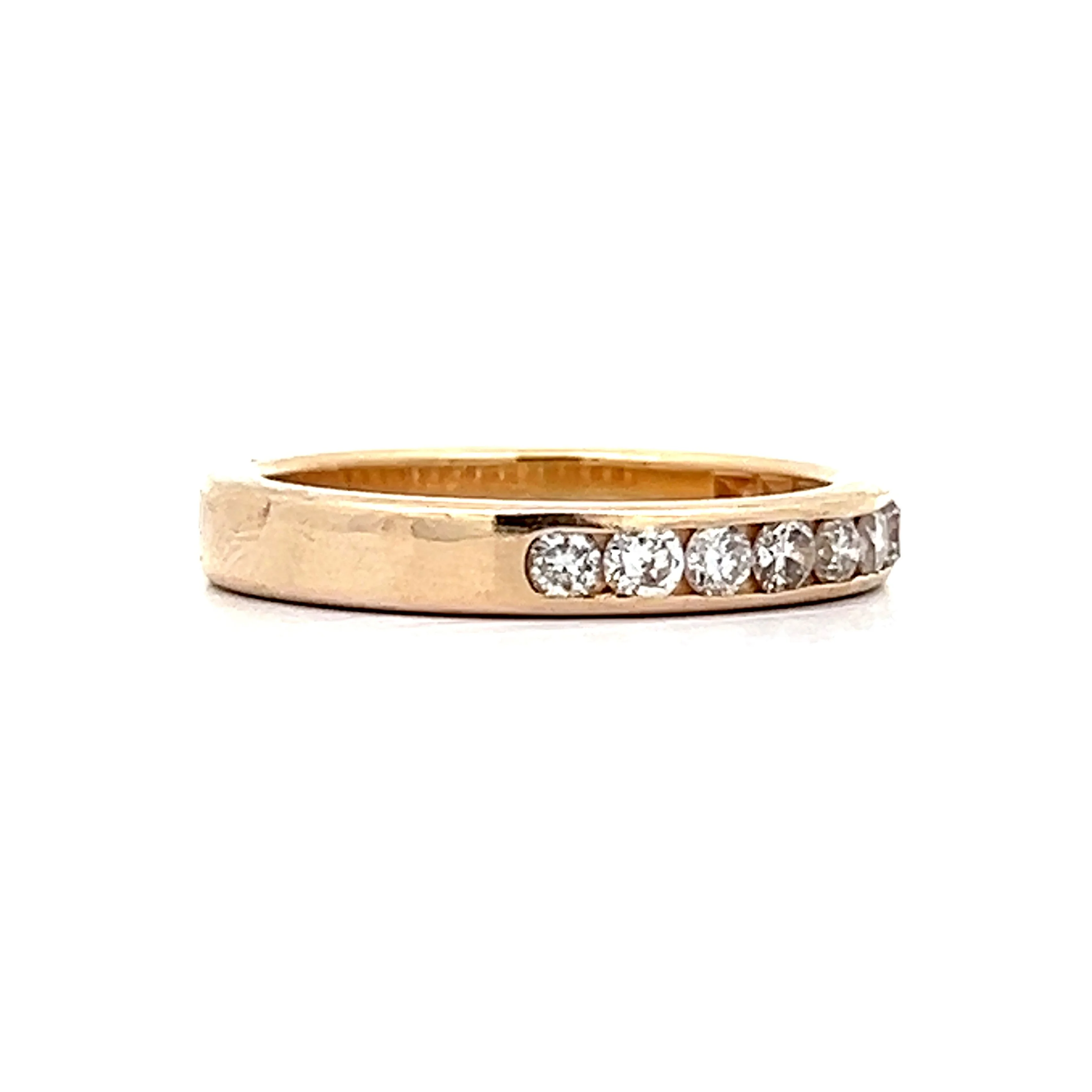 .17 Round Brilliant Diamond Wedding Band in 14k - Image 3