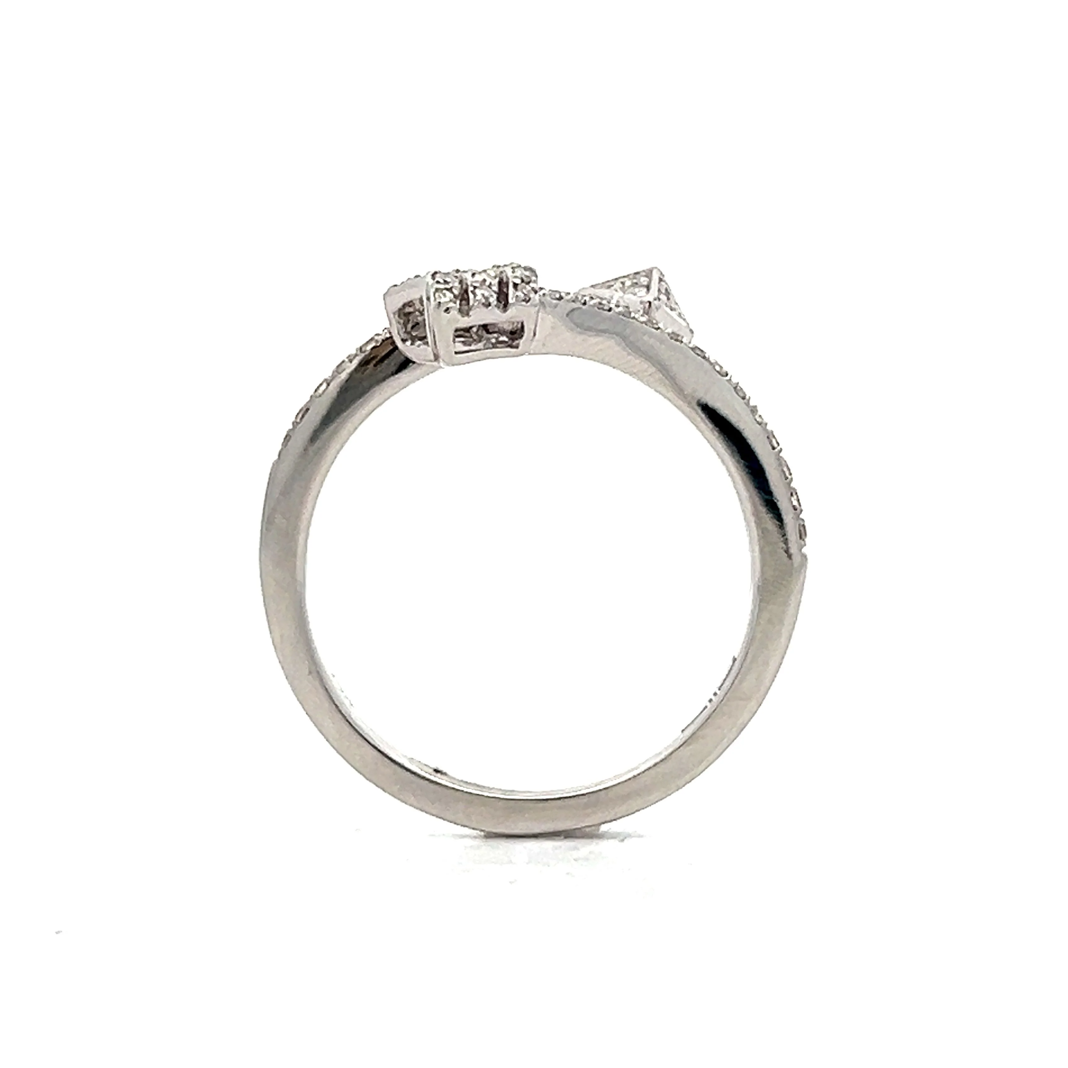 .18 Arrow Wrap Diamond Ring in 14k White Gold - Image 4