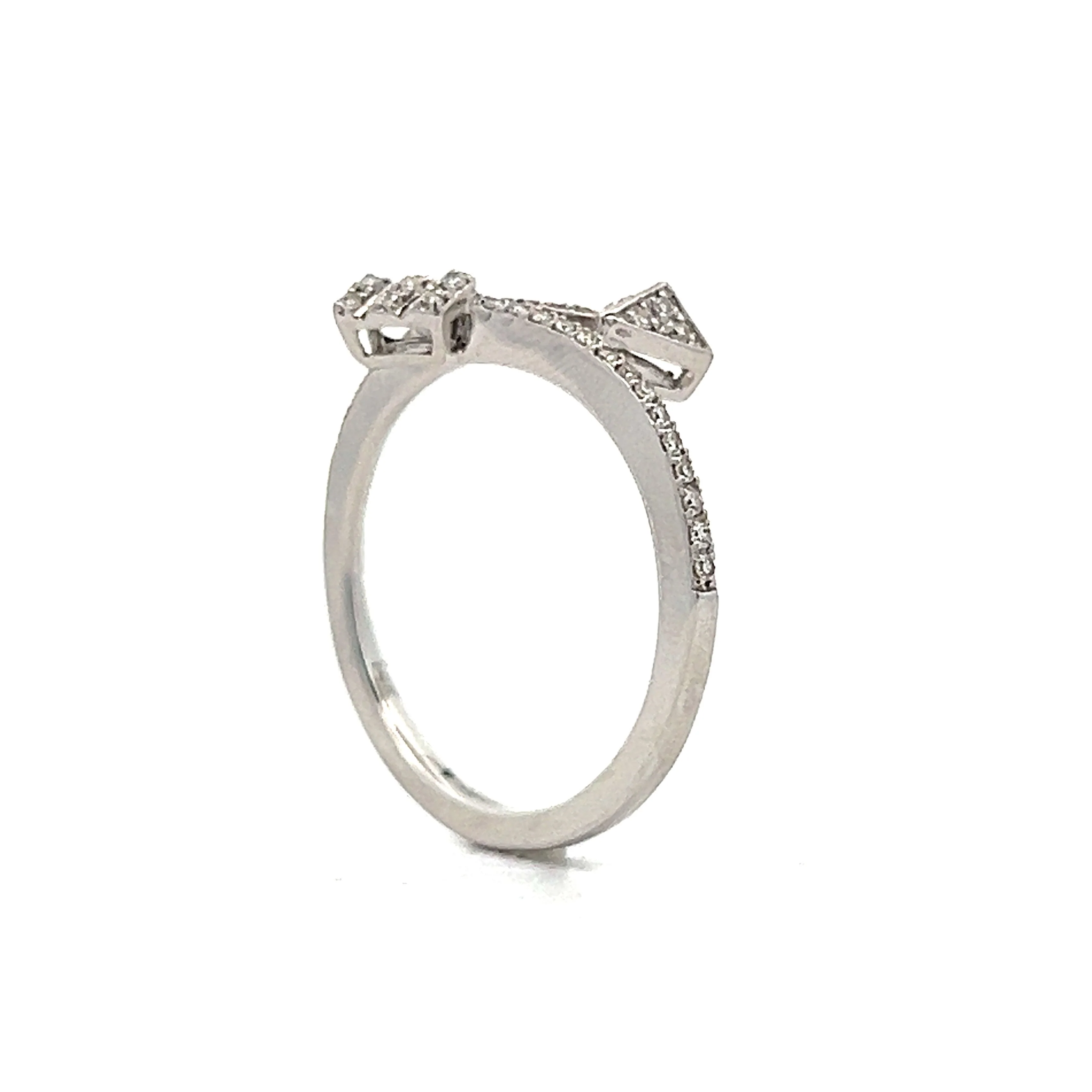 .18 Arrow Wrap Diamond Ring in 14k White Gold - Image 5
