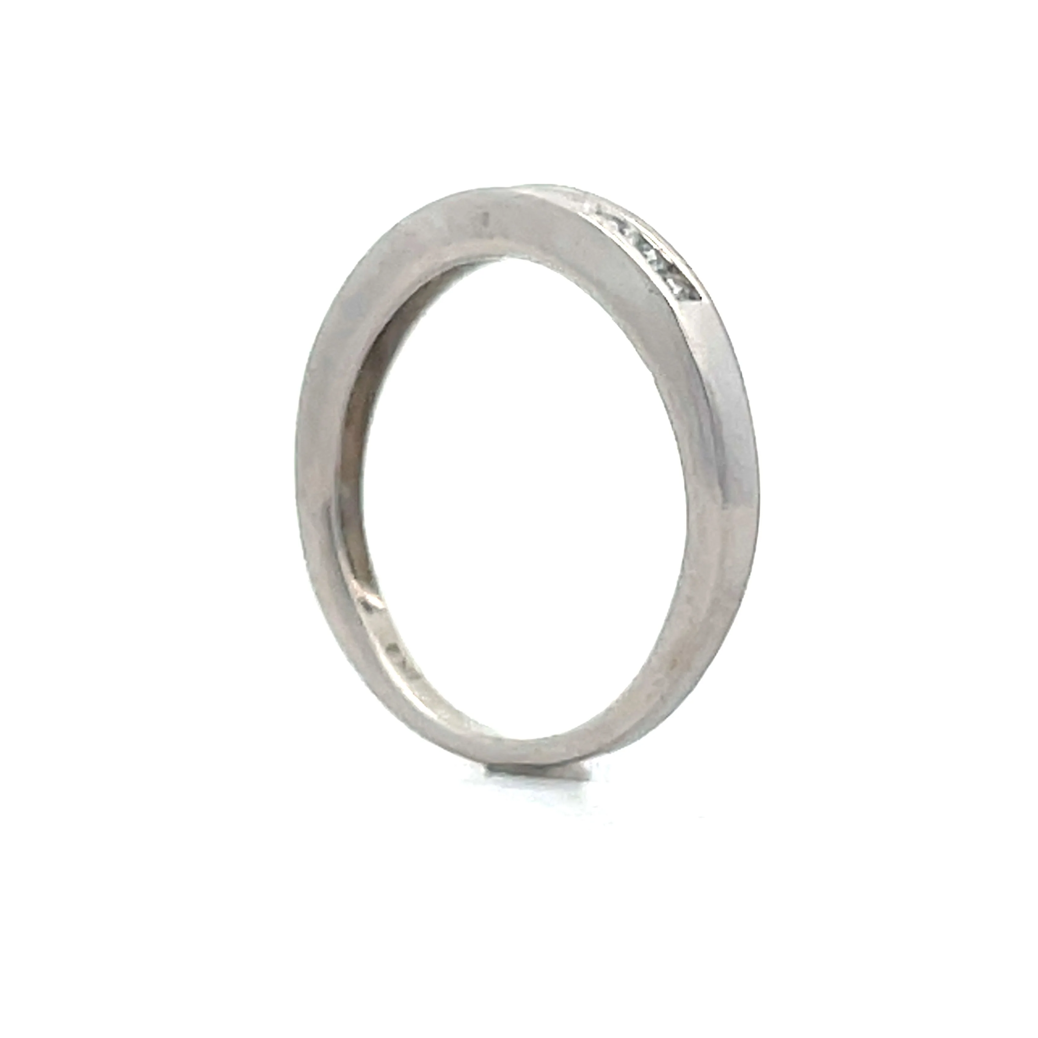 .18 Brilliant Diamond Wedding Band in 14k White Gold - Image 5