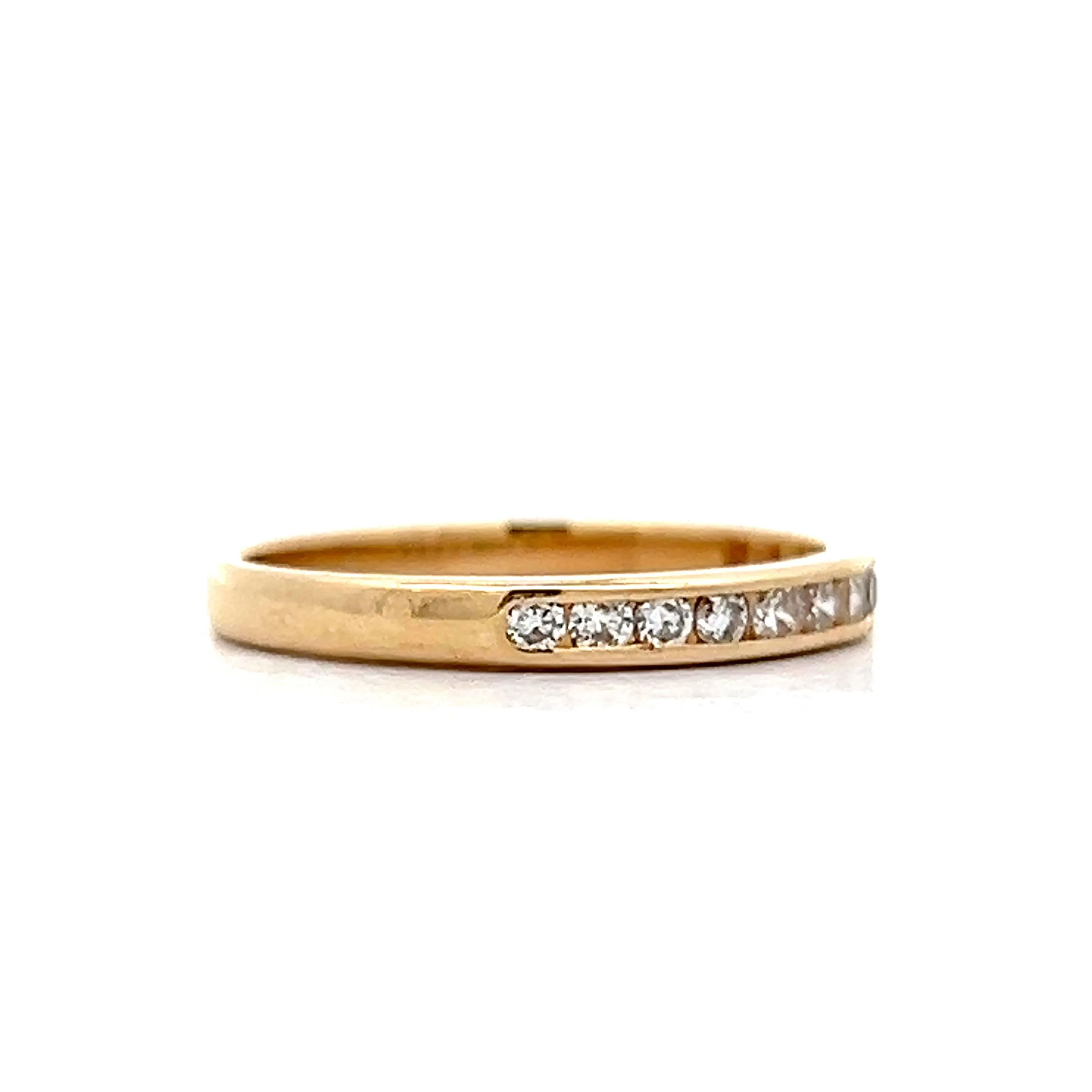 .18 Channel Set Diamond Band in 14k Yellow Gold - Image 3