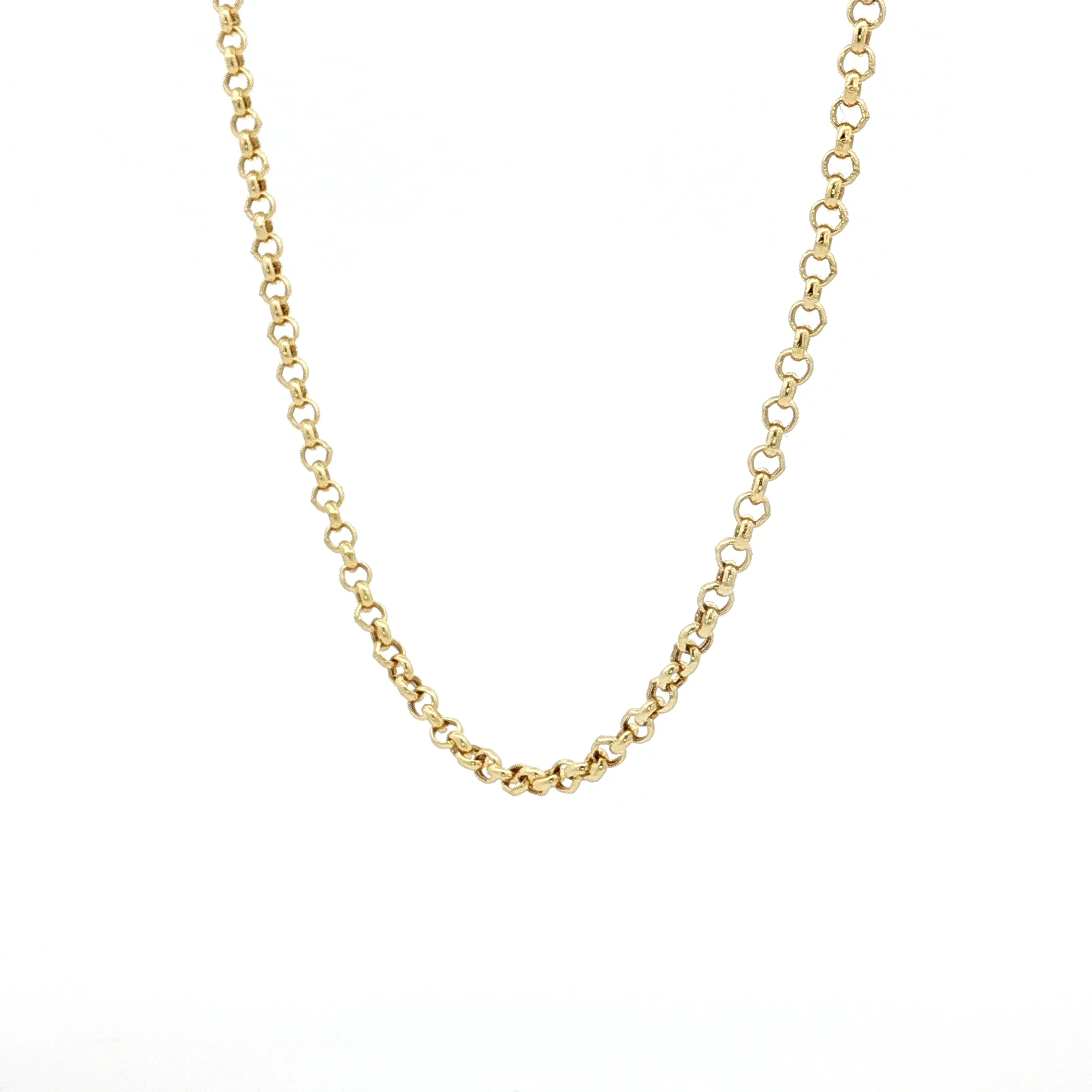 18" Classic Rolo Link Chain Necklace in 14k - Image 2