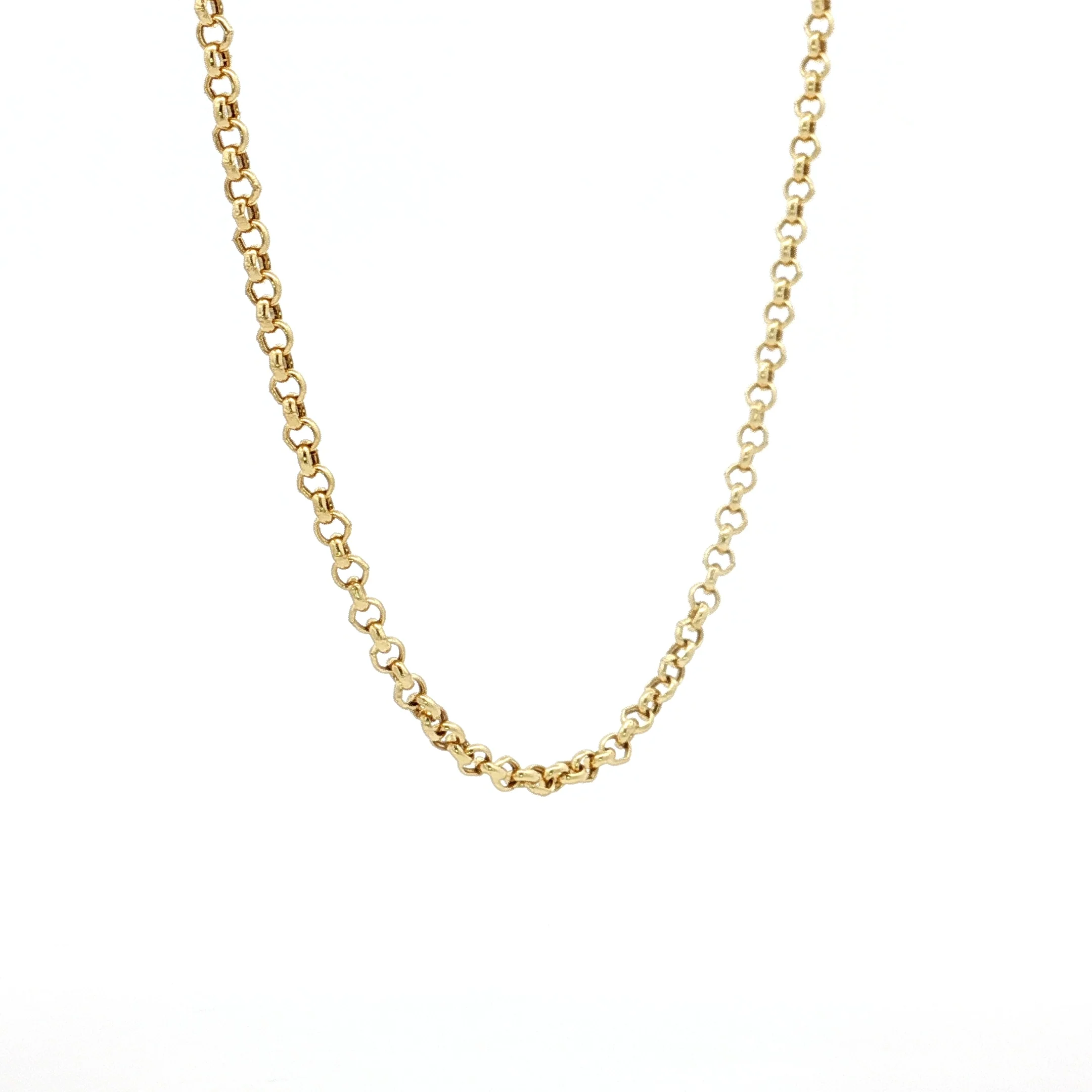 18" Classic Rolo Link Chain Necklace in 14k - Image 3