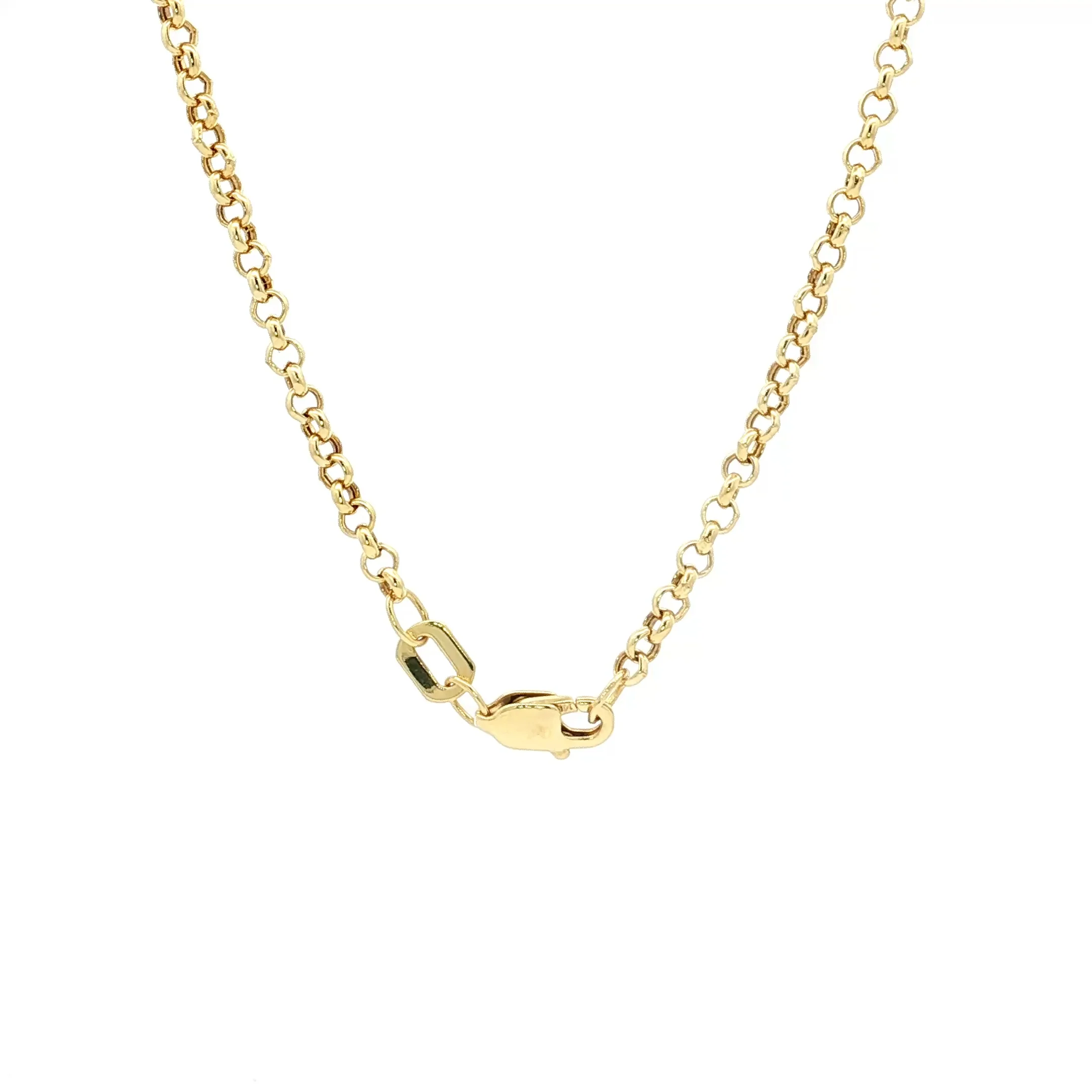 18" Classic Rolo Link Chain Necklace in 14k - Image 4