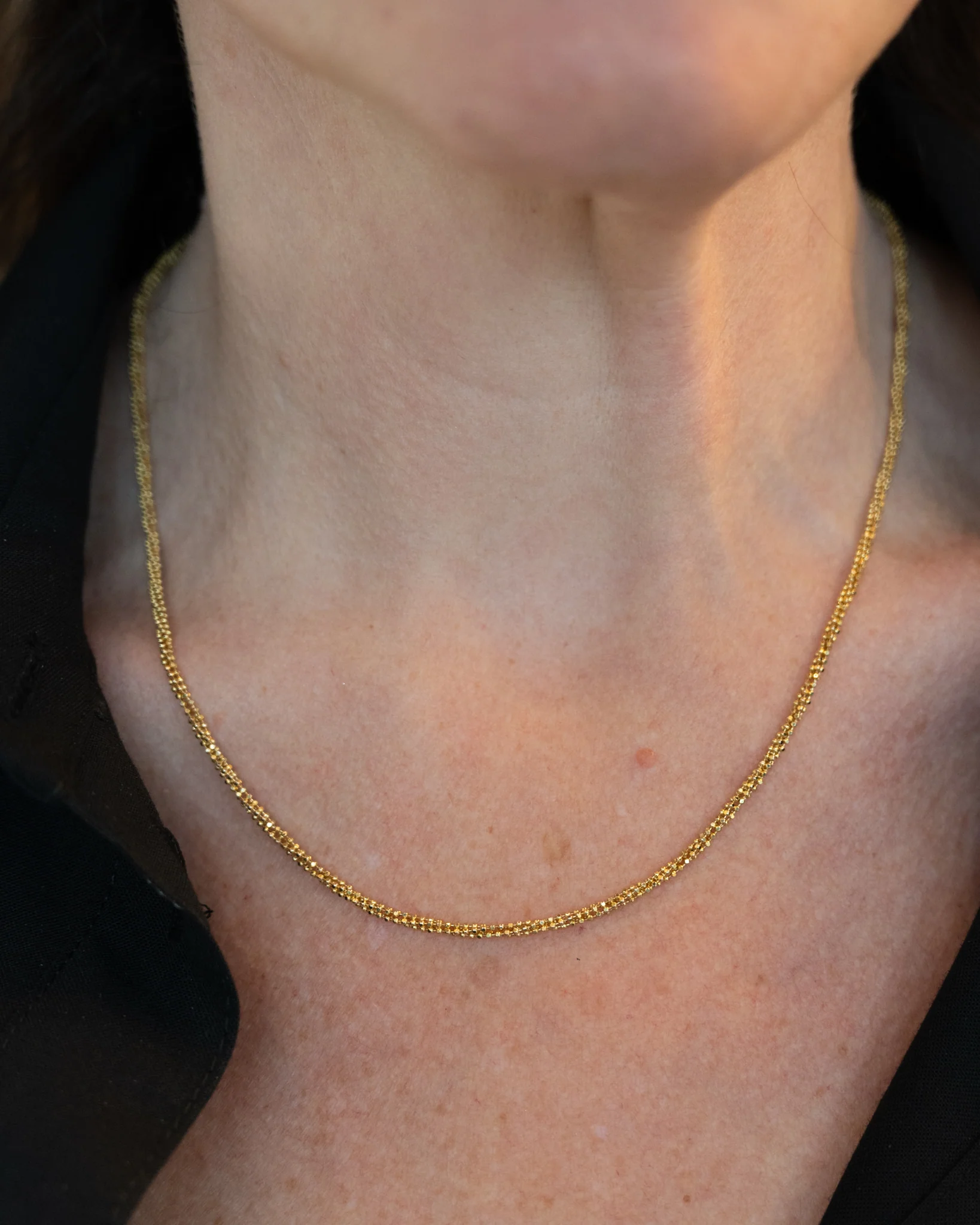 18 Inch Beaded Chain Necklace in 14k Yellow Gold - Image 6