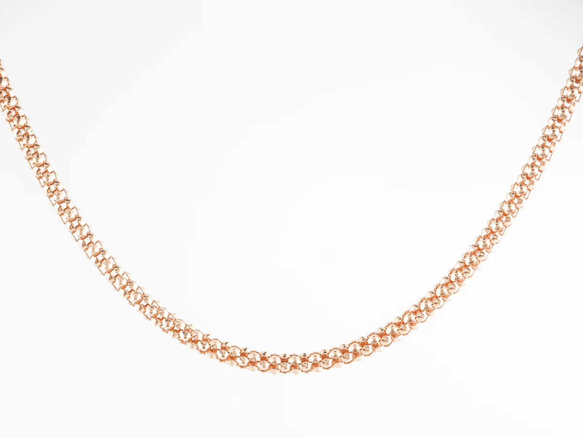 18 inch Beaded Necklace in 18k Yellow Gold - Image 2