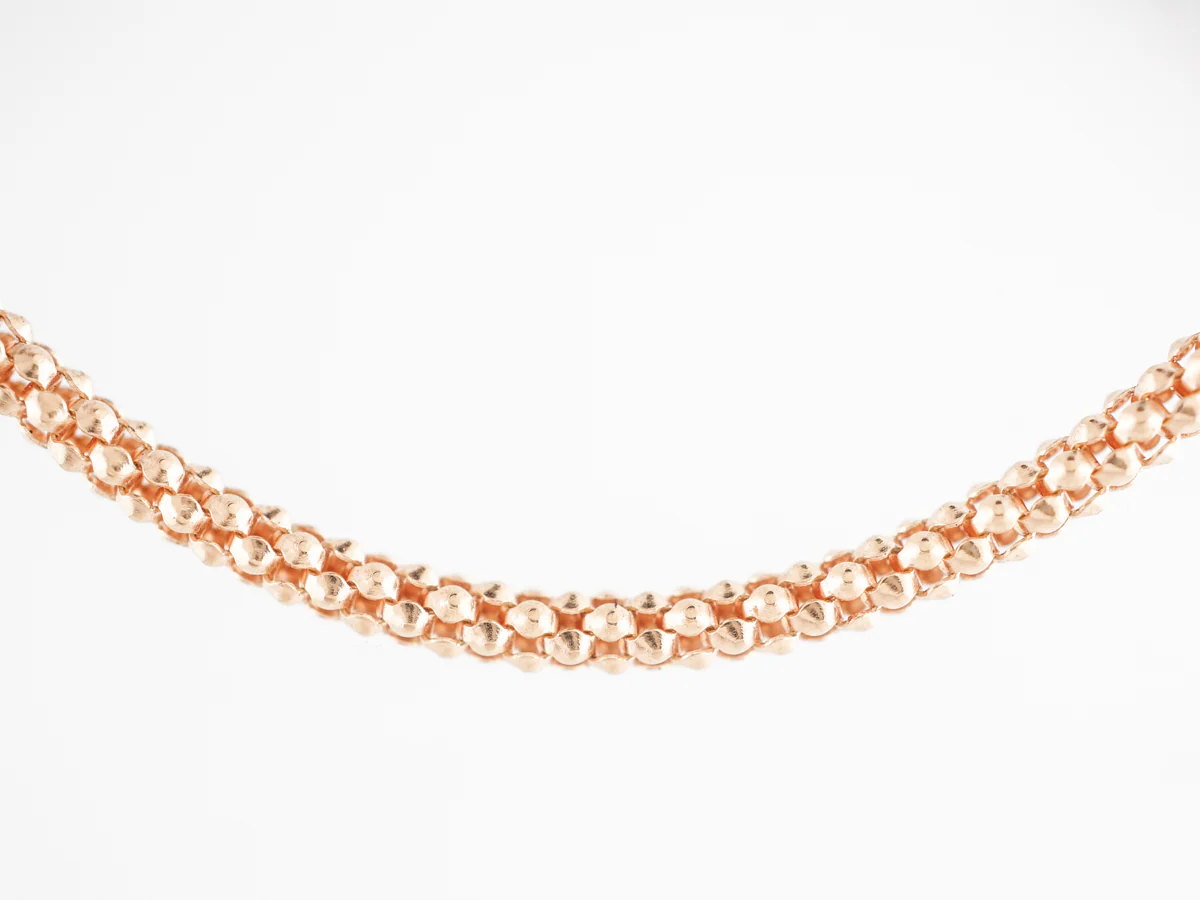 18 inch Beaded Necklace in 18k Yellow Gold - Image 3