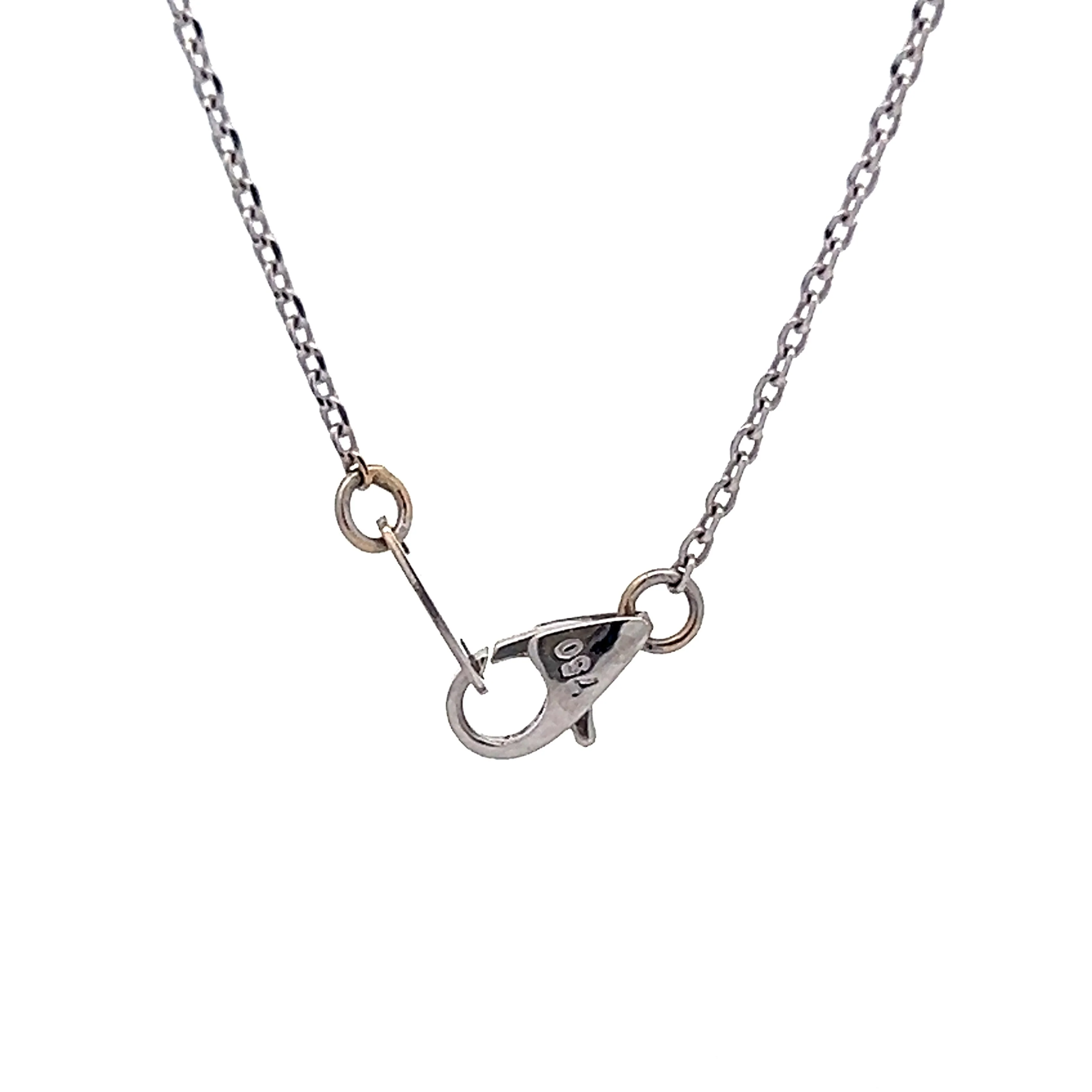 18 Inch Cable Chain in 18k White Gold - Image 4