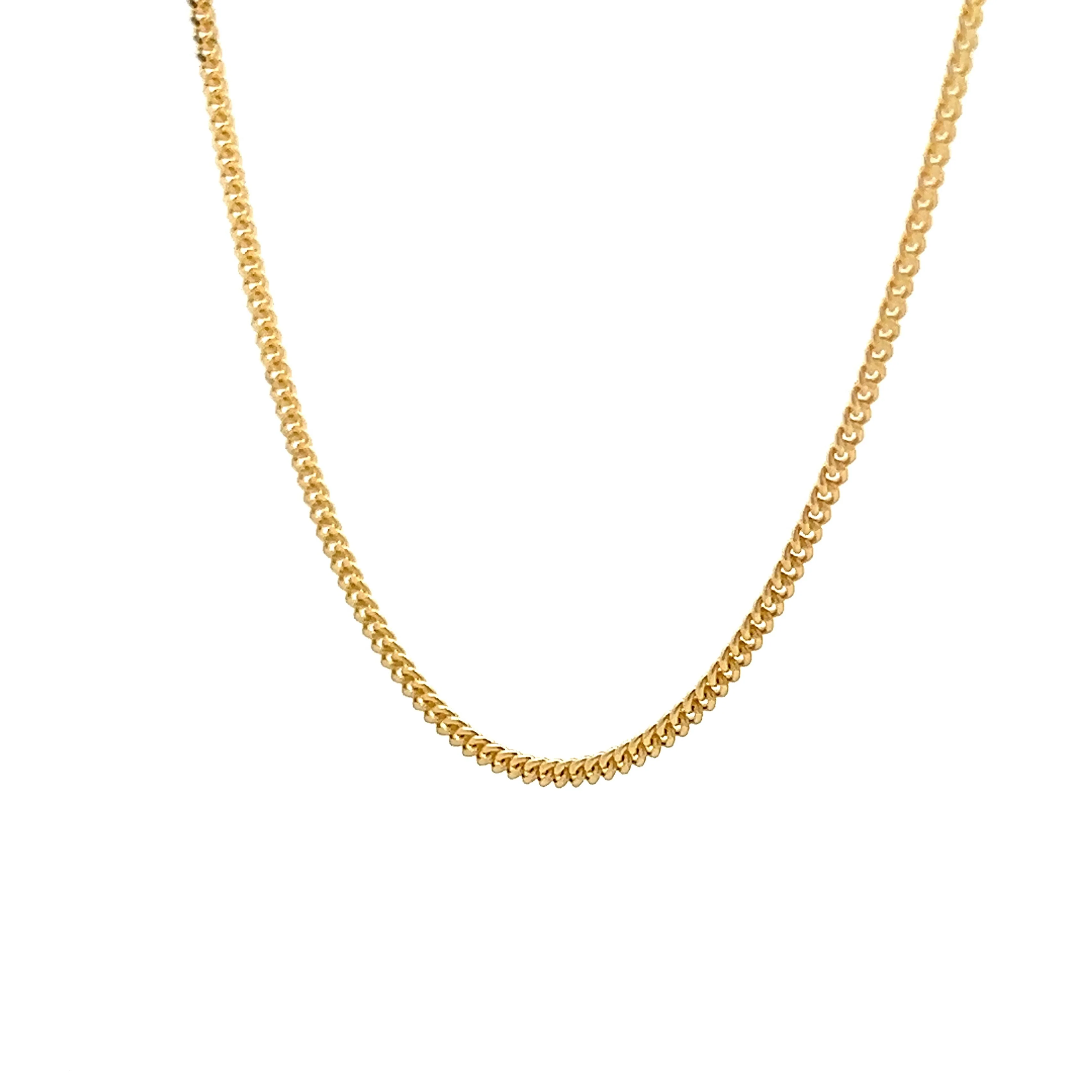 18 Inch Cable Chain Necklace in 14k Yellow Gold - Image 2