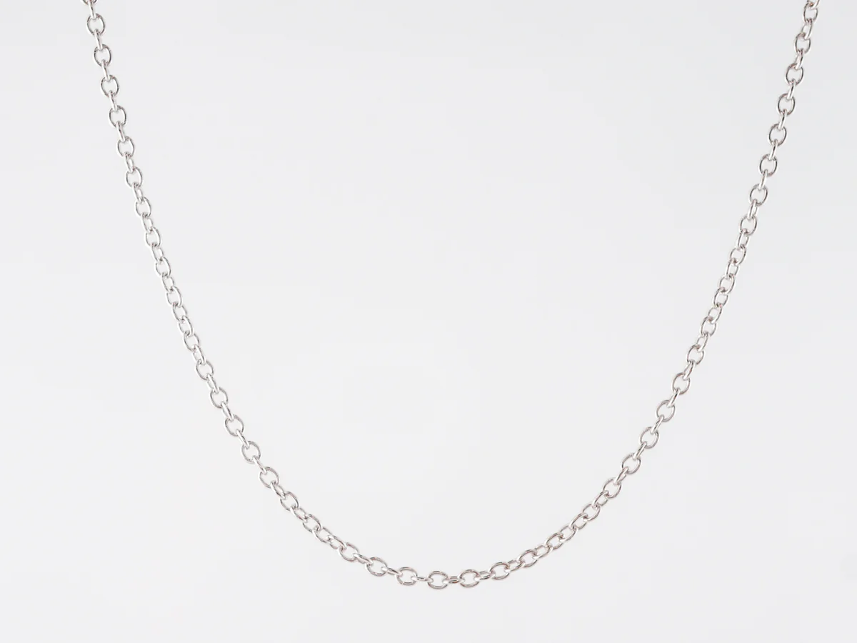 18 Inch Chain in 14k White Gold