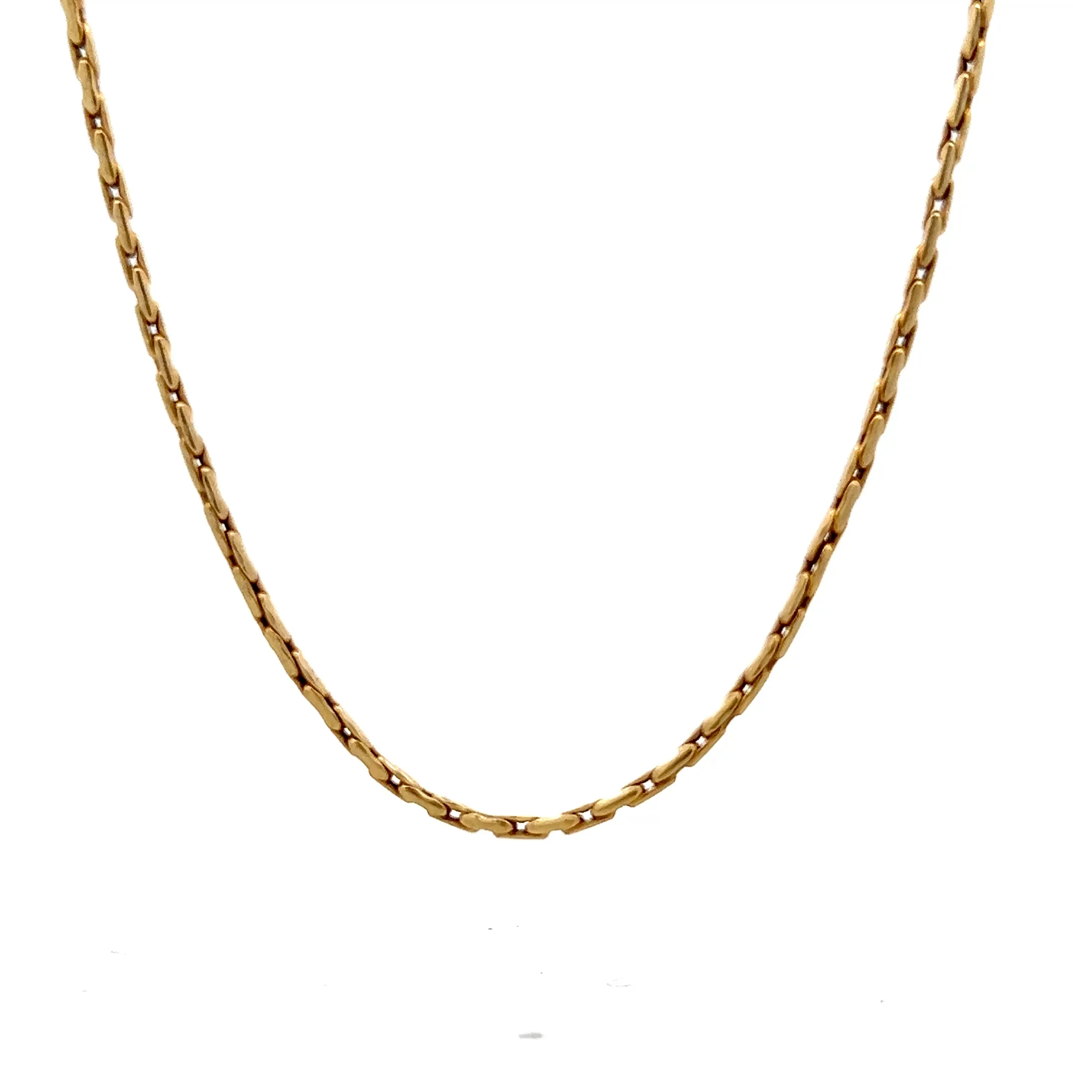 18 Inch Forzentina Chain Necklace in 14k Yellow Gold