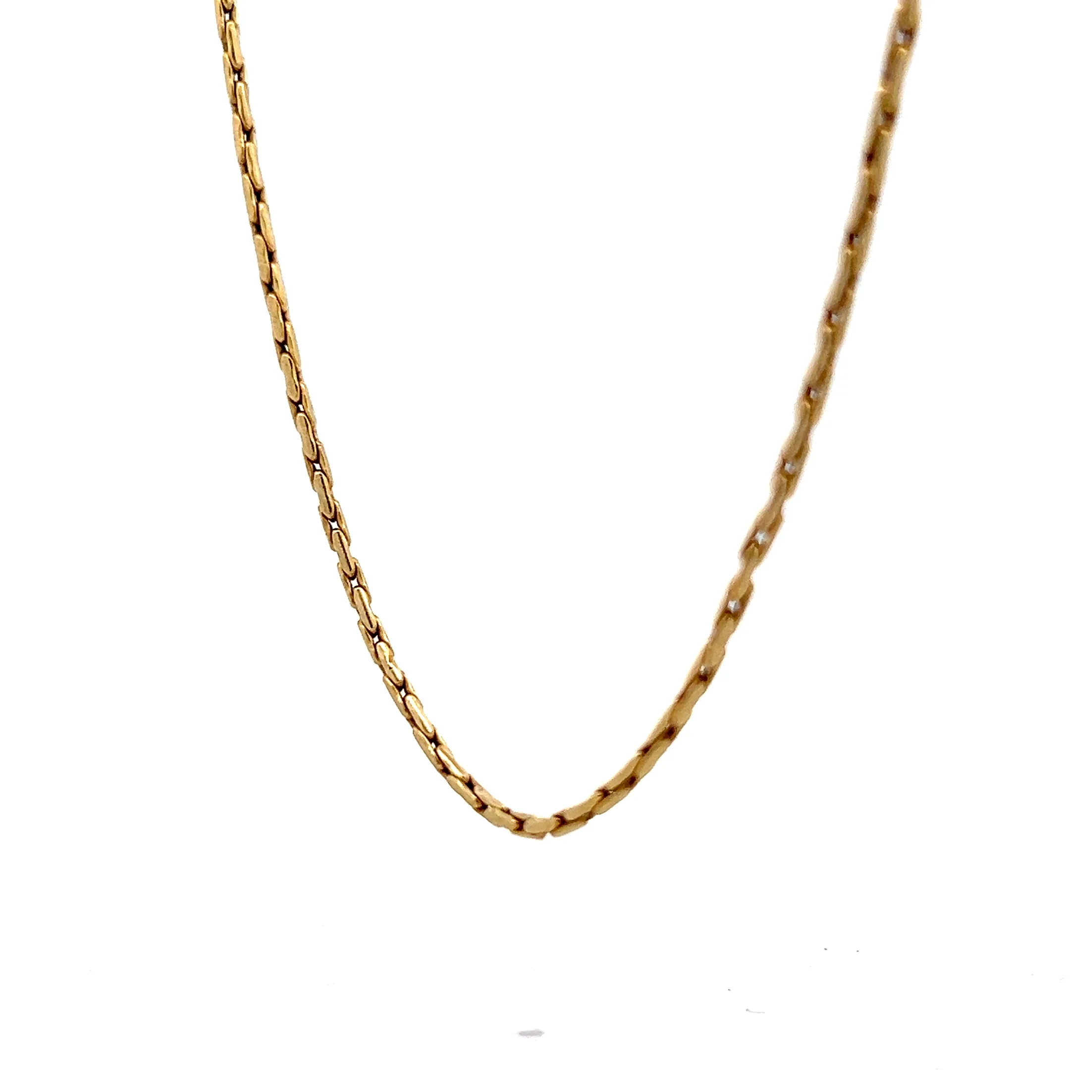 18 Inch Forzentina Chain Necklace in 14k Yellow Gold - Image 2