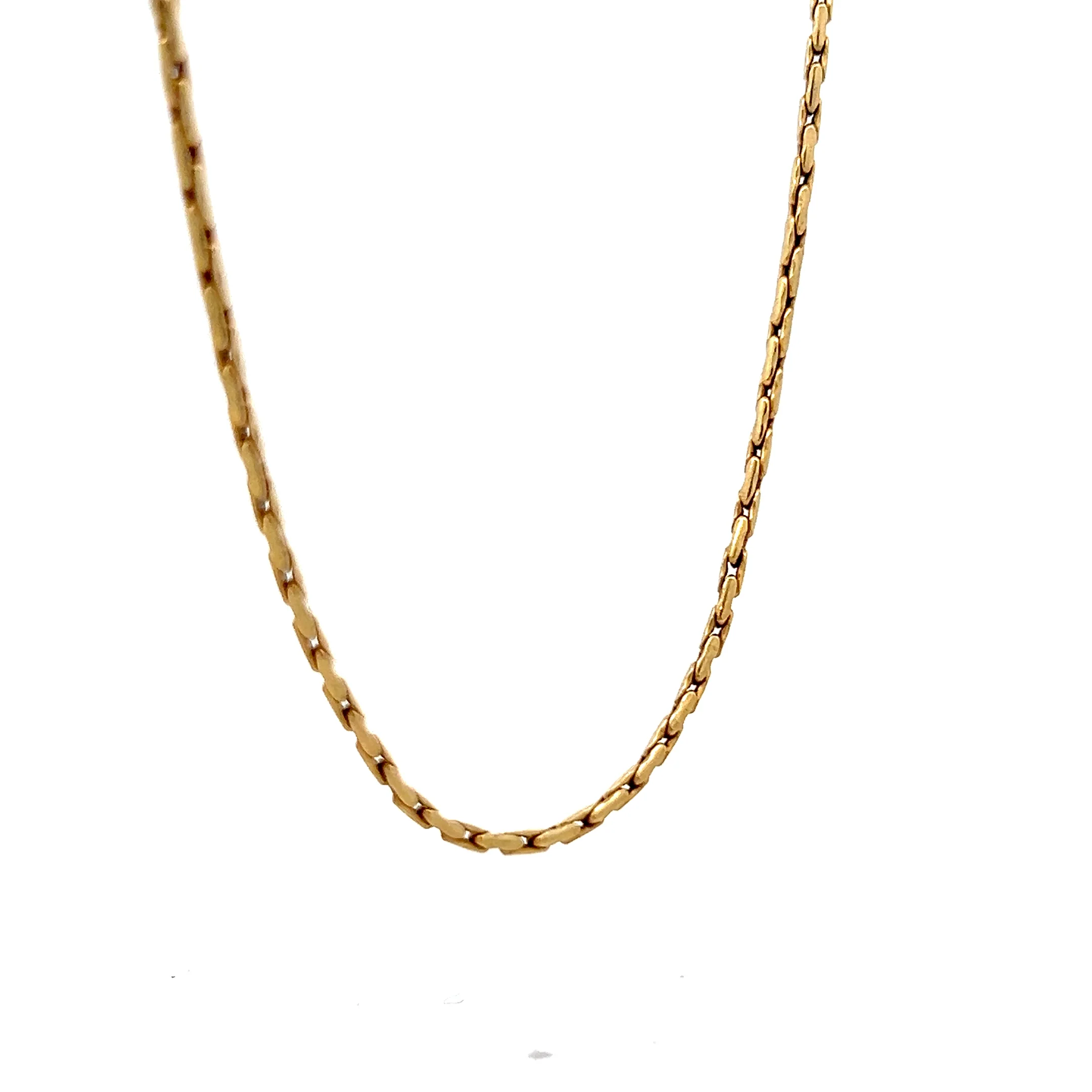 18 Inch Forzentina Chain Necklace in 14k Yellow Gold - Image 3