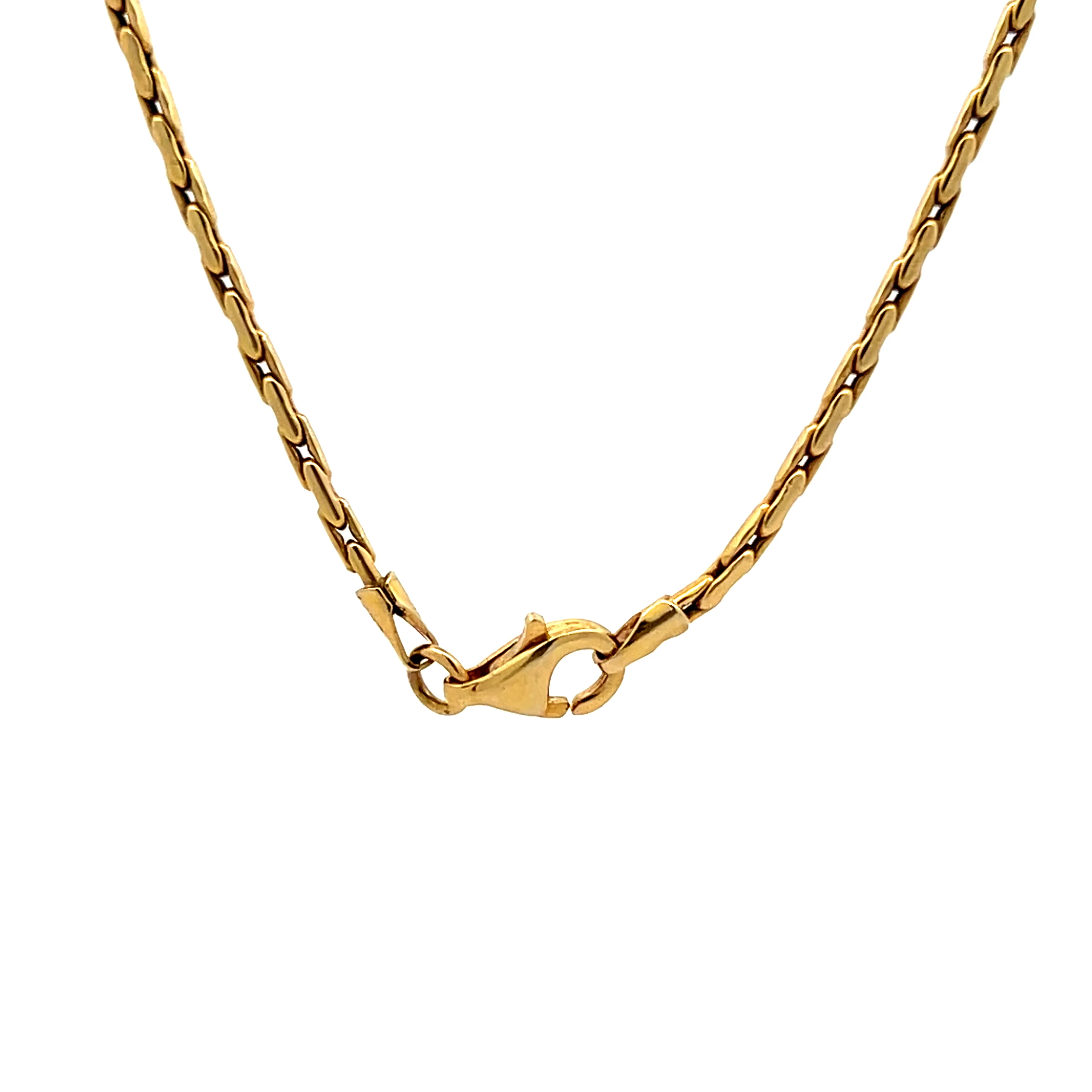 18 Inch Forzentina Chain Necklace in 14k Yellow Gold - Image 4