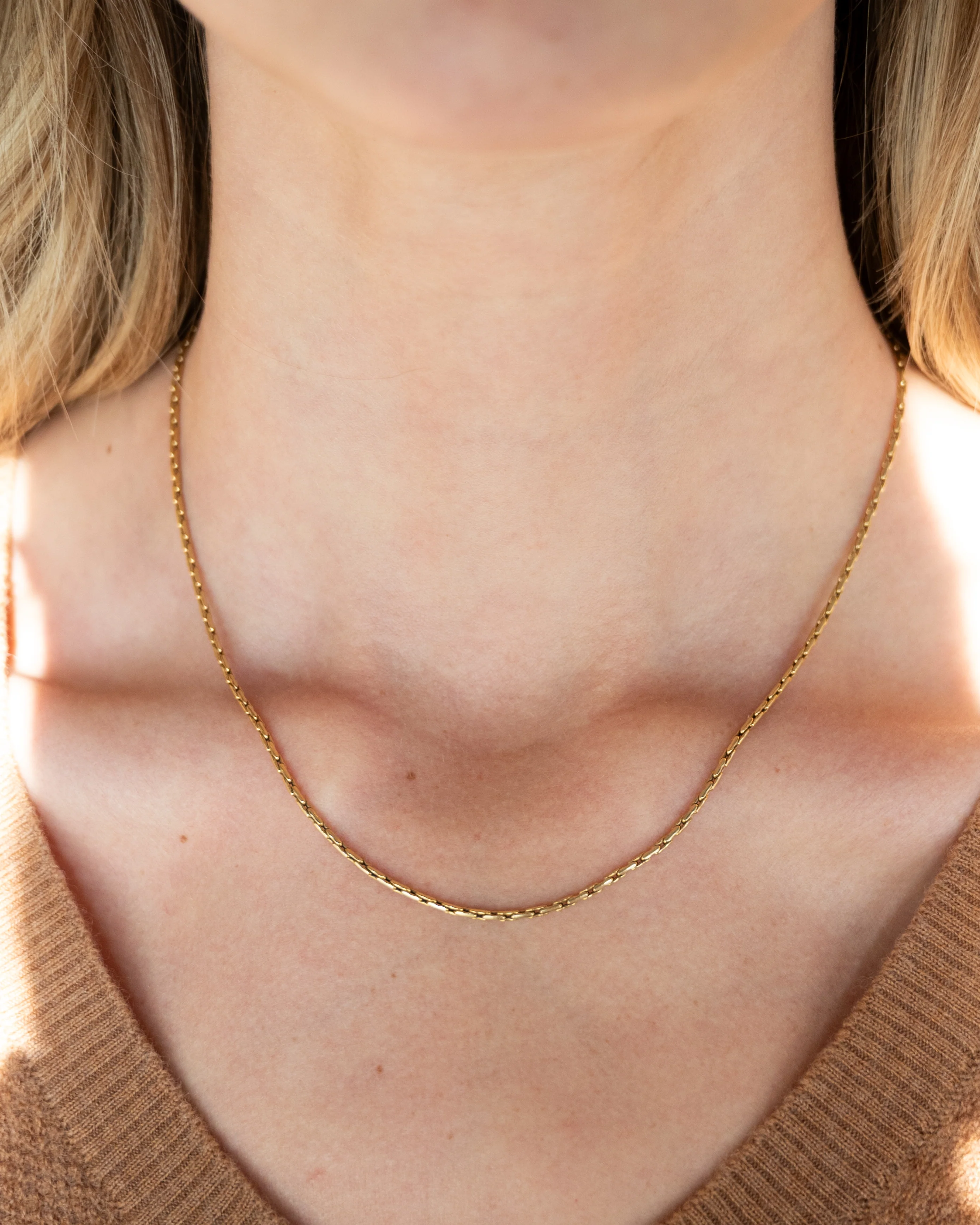 18 Inch Forzentina Chain Necklace in 14k Yellow Gold - Image 6