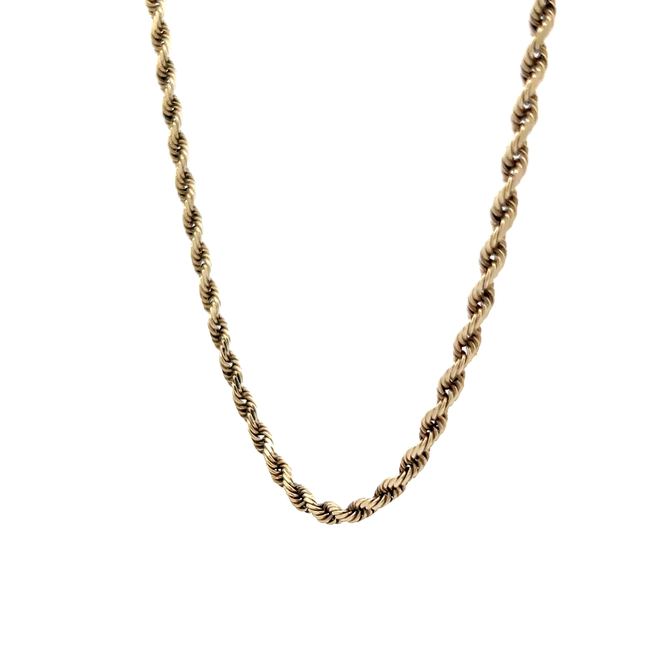 18 Inch Rope Chain Necklace in 10k Yellow Gold - Image 2