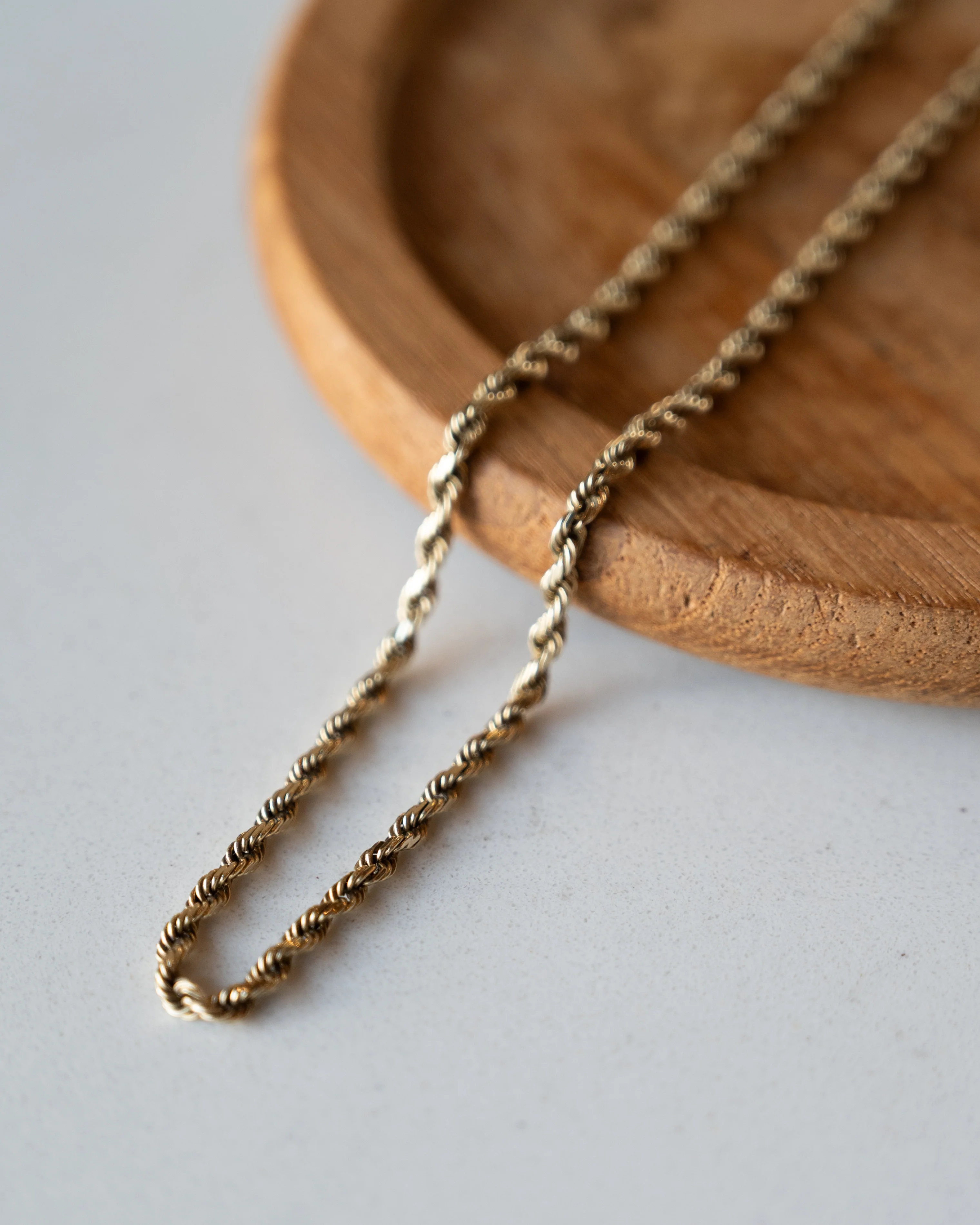 18 Inch Rope Chain Necklace in 10k Yellow Gold - Image 5