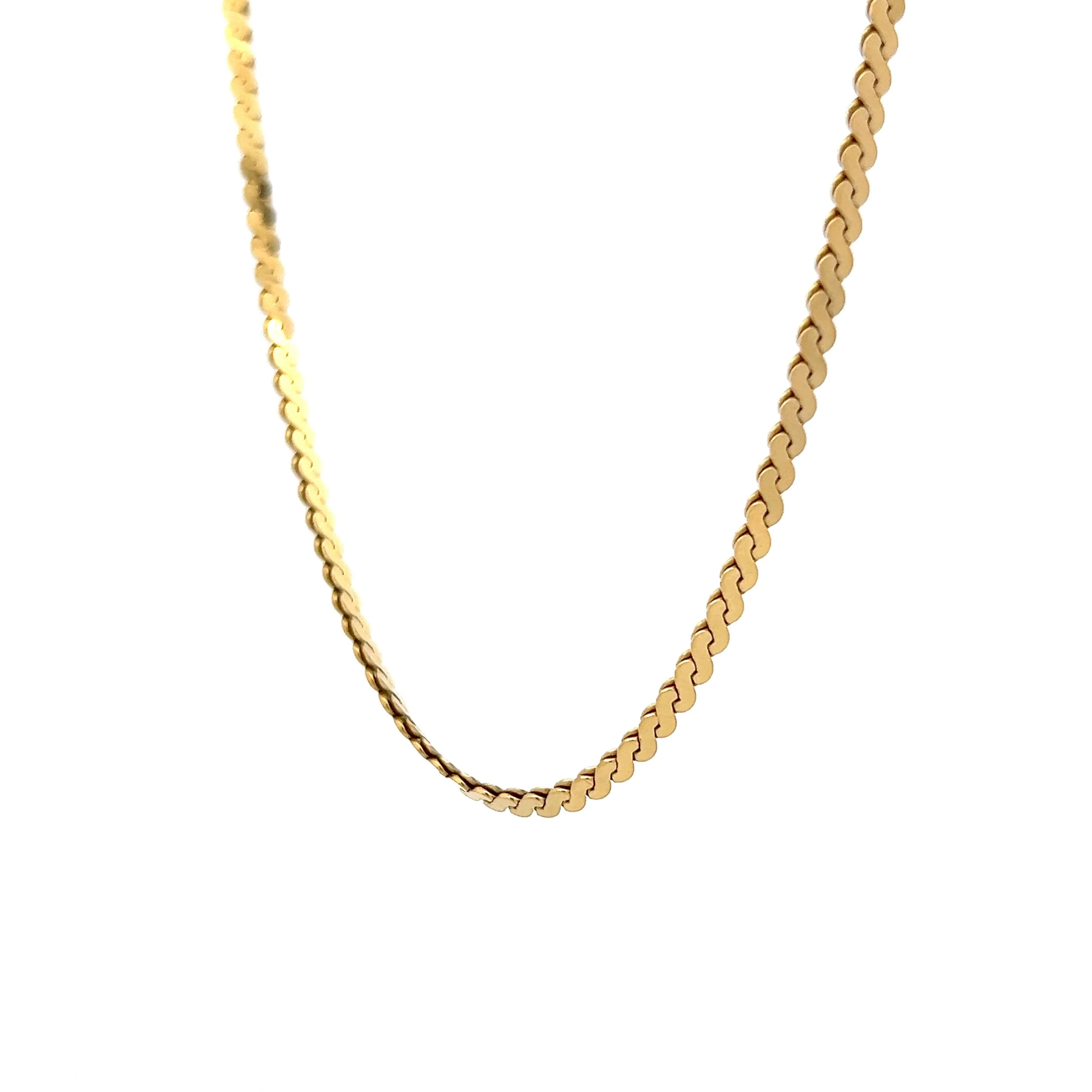 18 Inch S Chain Necklace in 18k Yellow Gold - Image 2