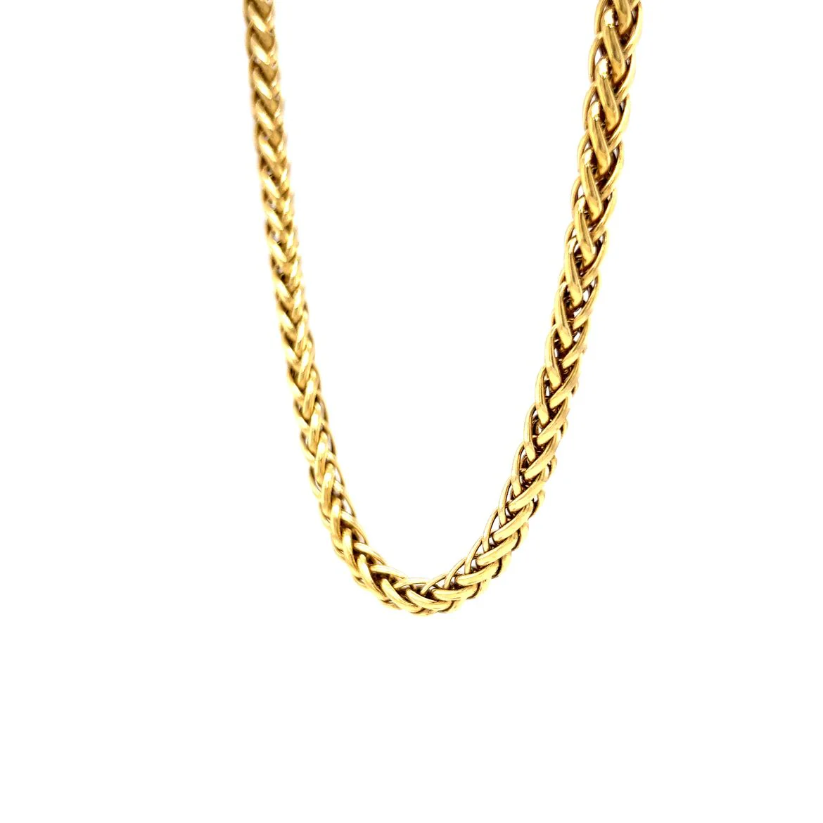 18 Inch Wheat Chain Necklace in 14k Yellow Gold - Image 2