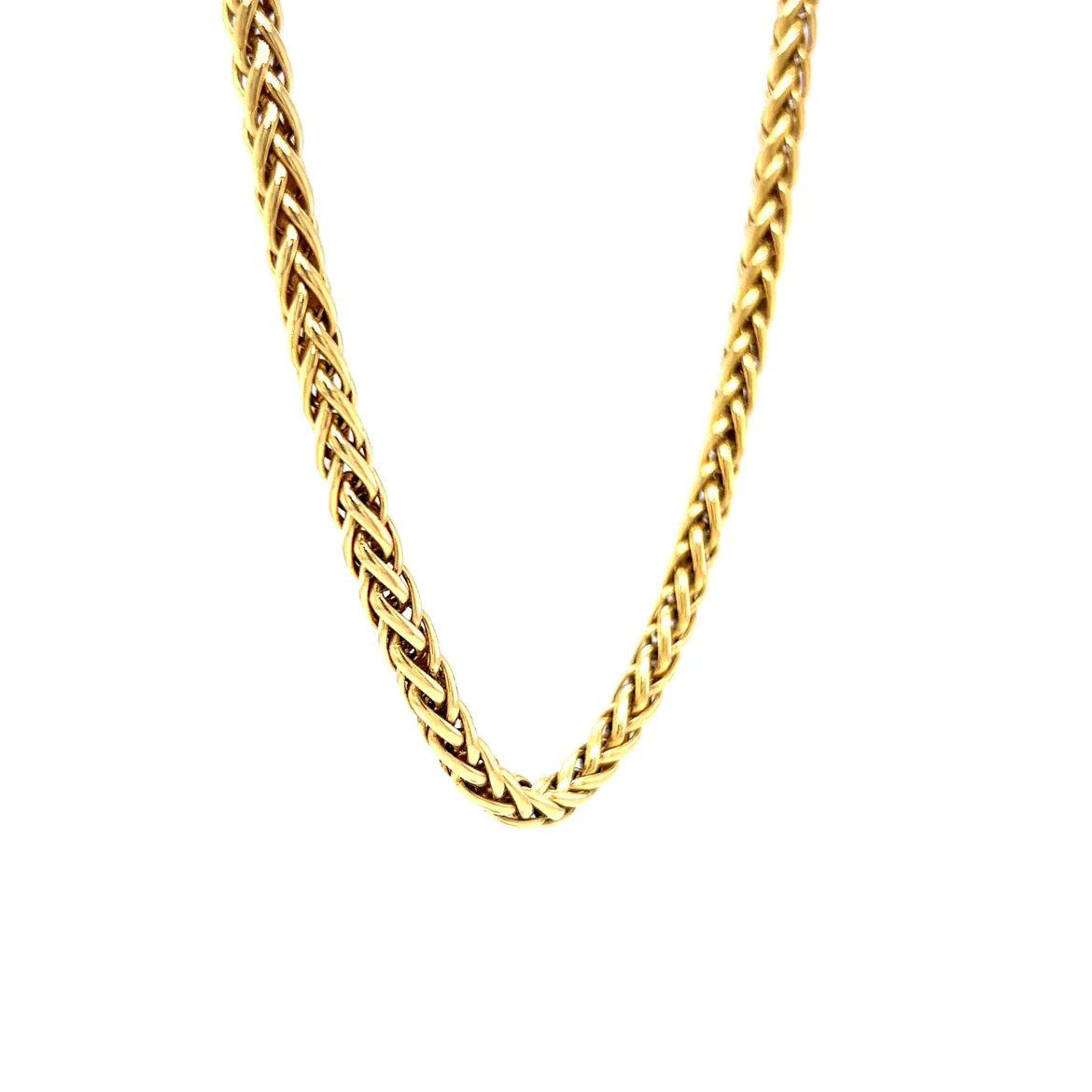 18 Inch Wheat Chain Necklace in 14k Yellow Gold - Image 3