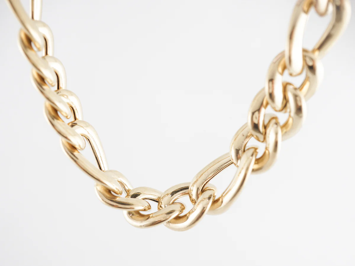 18" Italian Chain Necklace in 14k Yellow Gold - Image 2