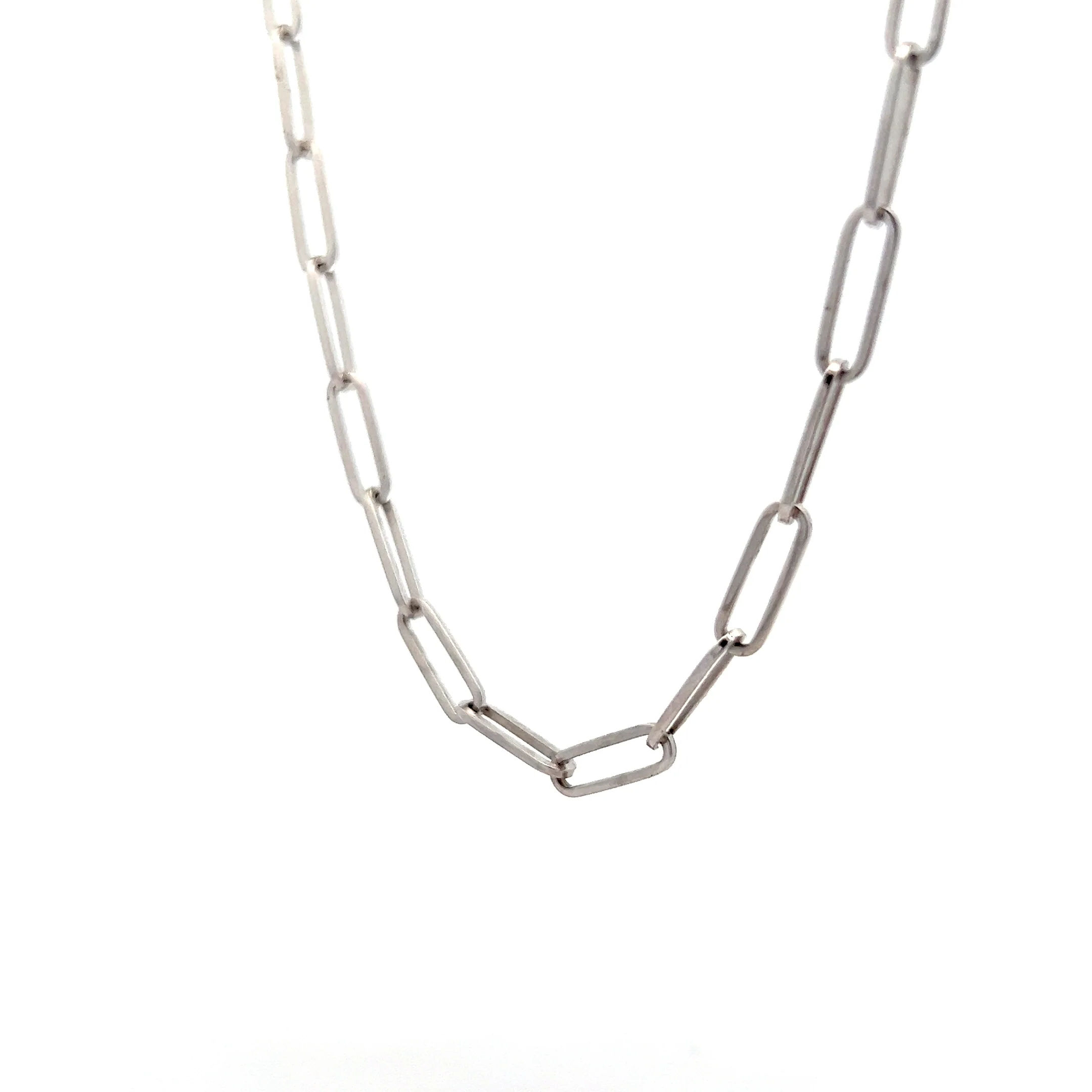 18" Large Paperclip Chain Necklace in 14k - Image 2