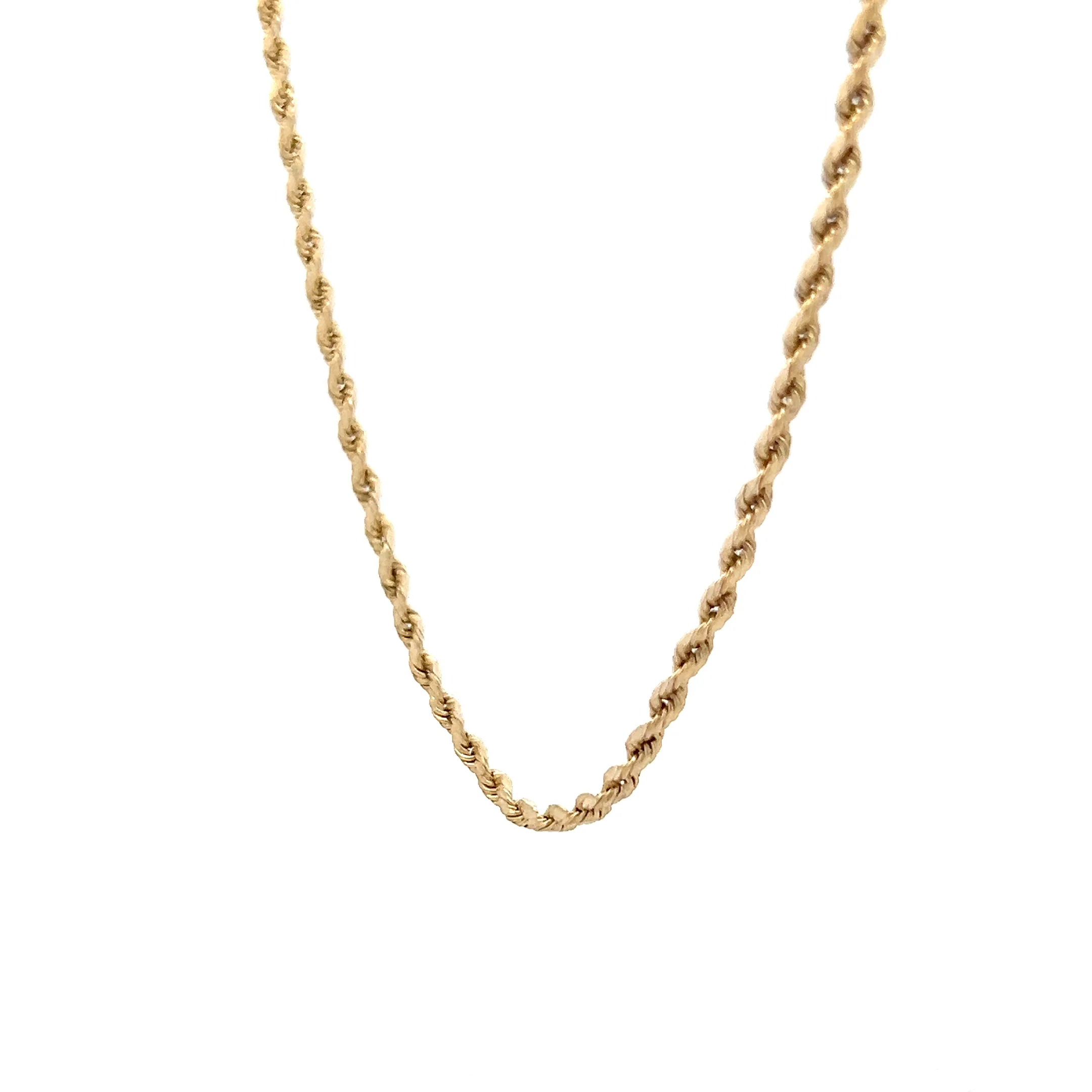 18" Rope Chain Necklace in 14k Yellow Gold - Image 2