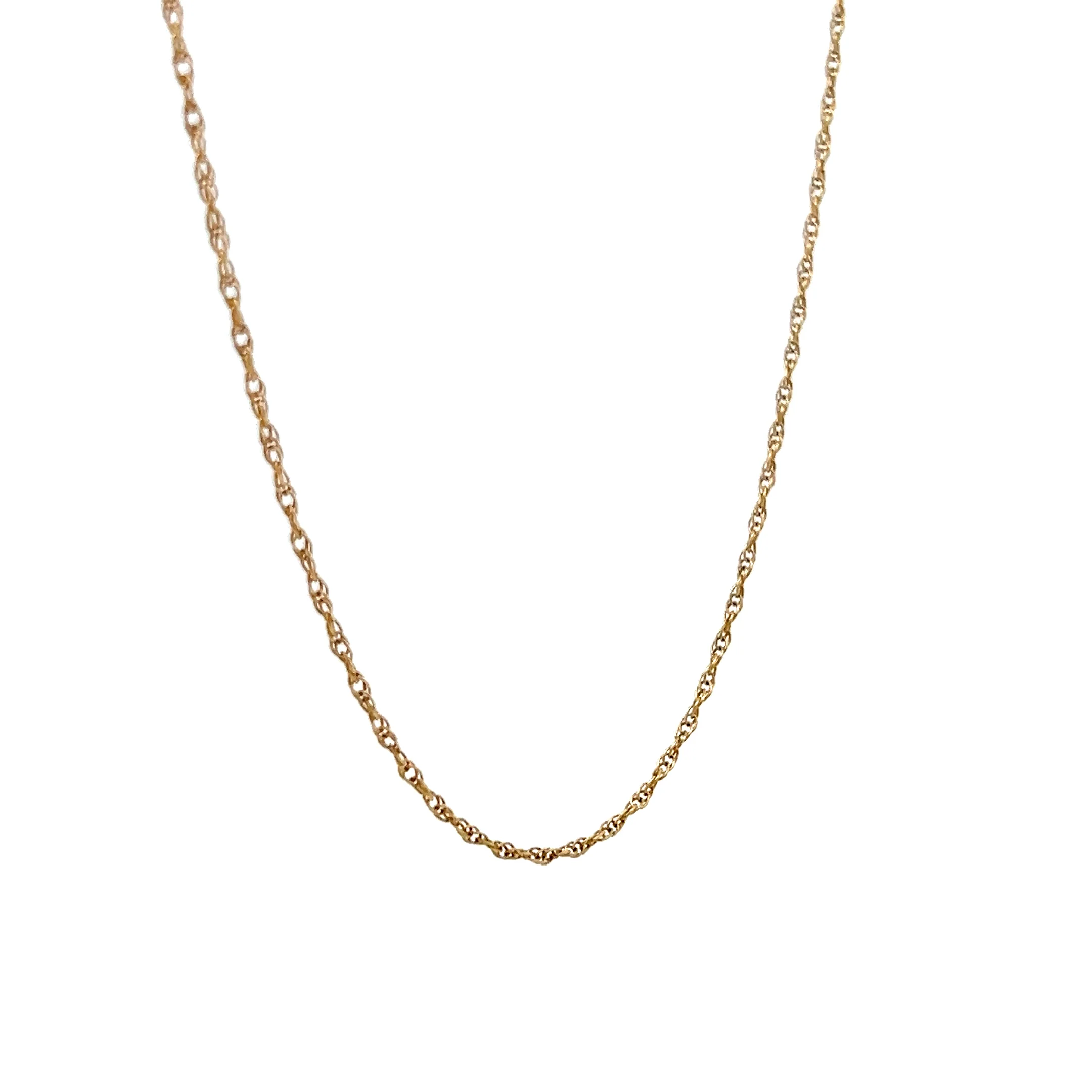 18" Singapore Chain Necklace in 14k Yellow Gold - Image 2