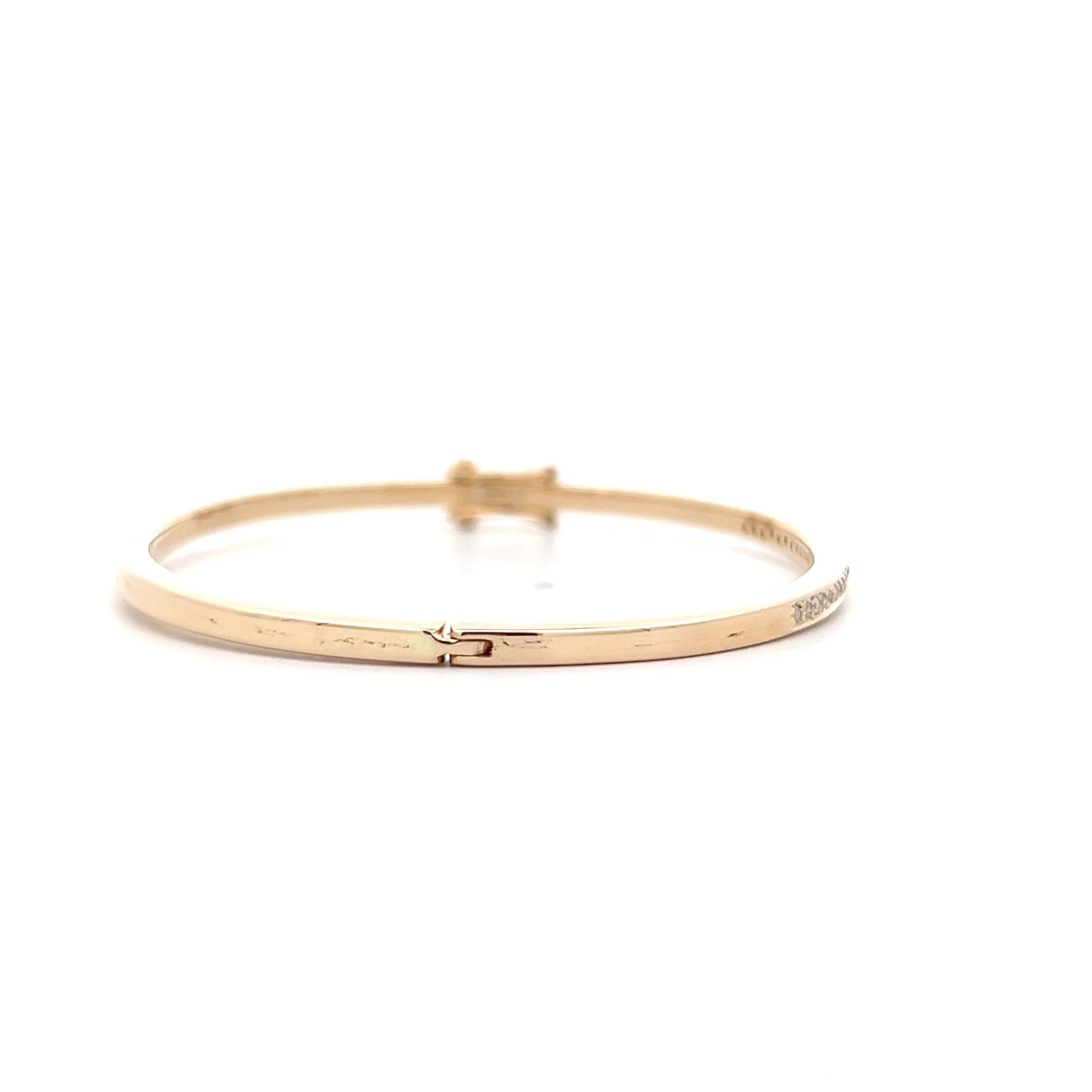.18 Thin Diamond Bangle Bracelet in 14k - Image 3
