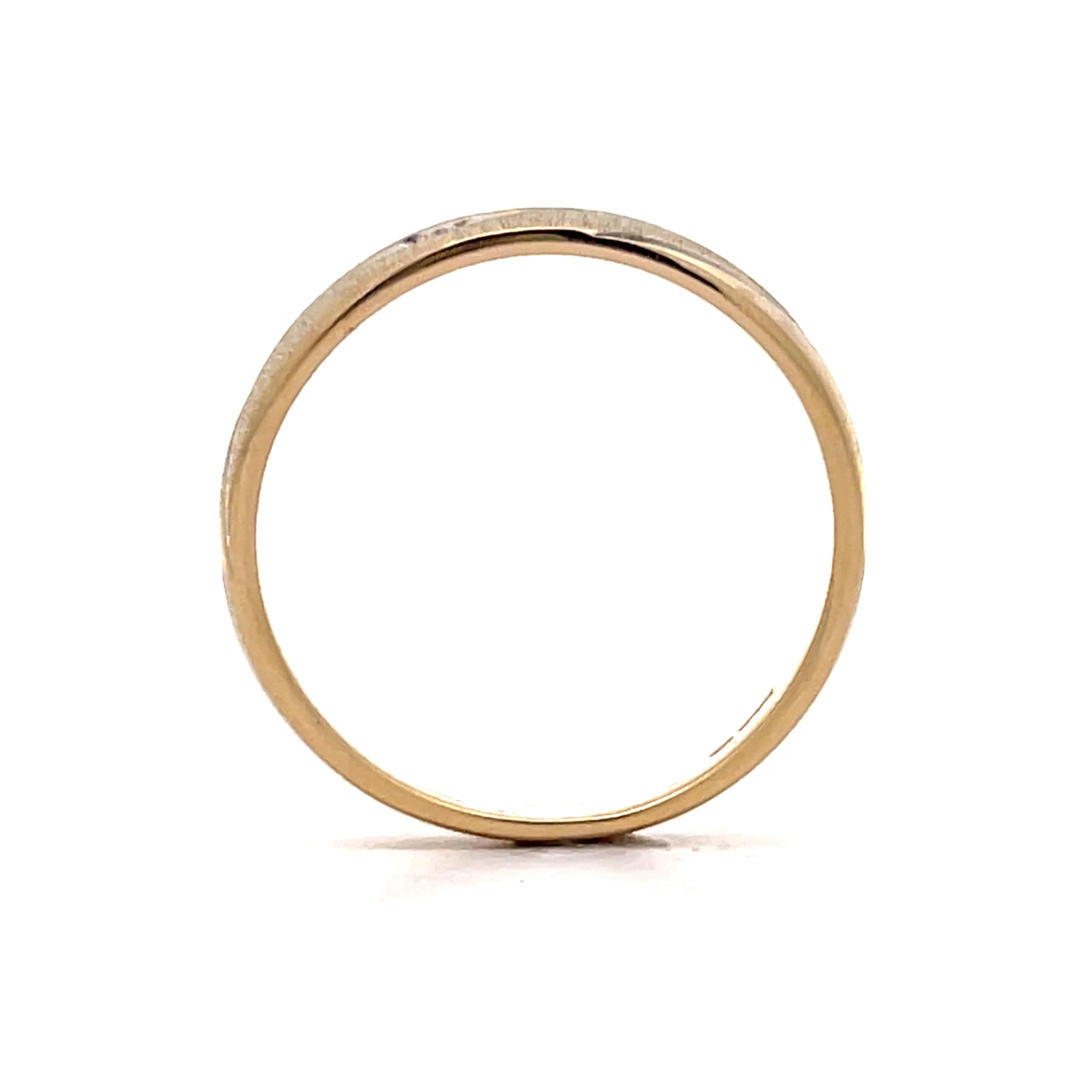 .18 Vintage Mens Diamond Wedding Band in 14k Yellow Gold - Image 4