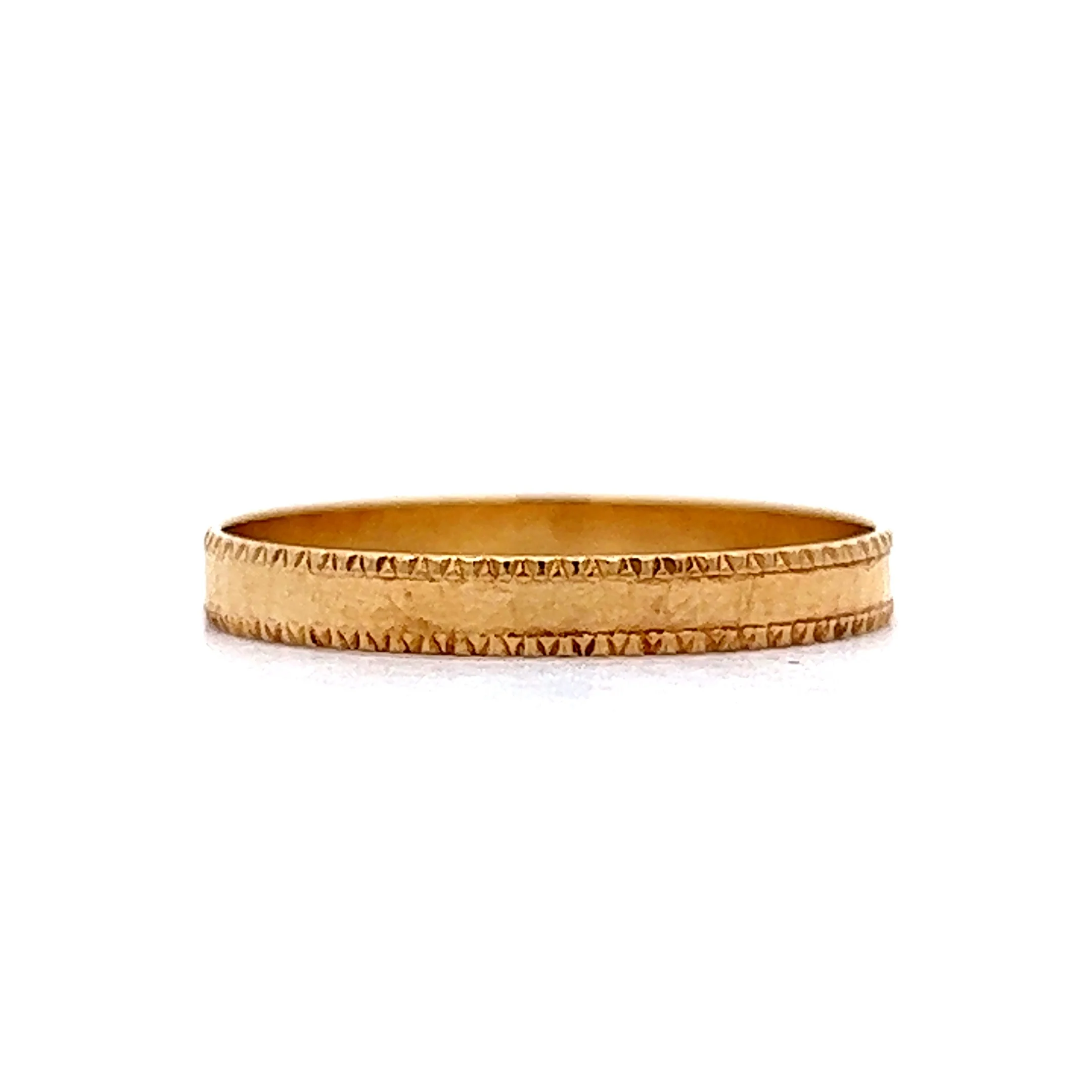 Coin Edged Stacking Band in 18k Yellow Gold - Image 3