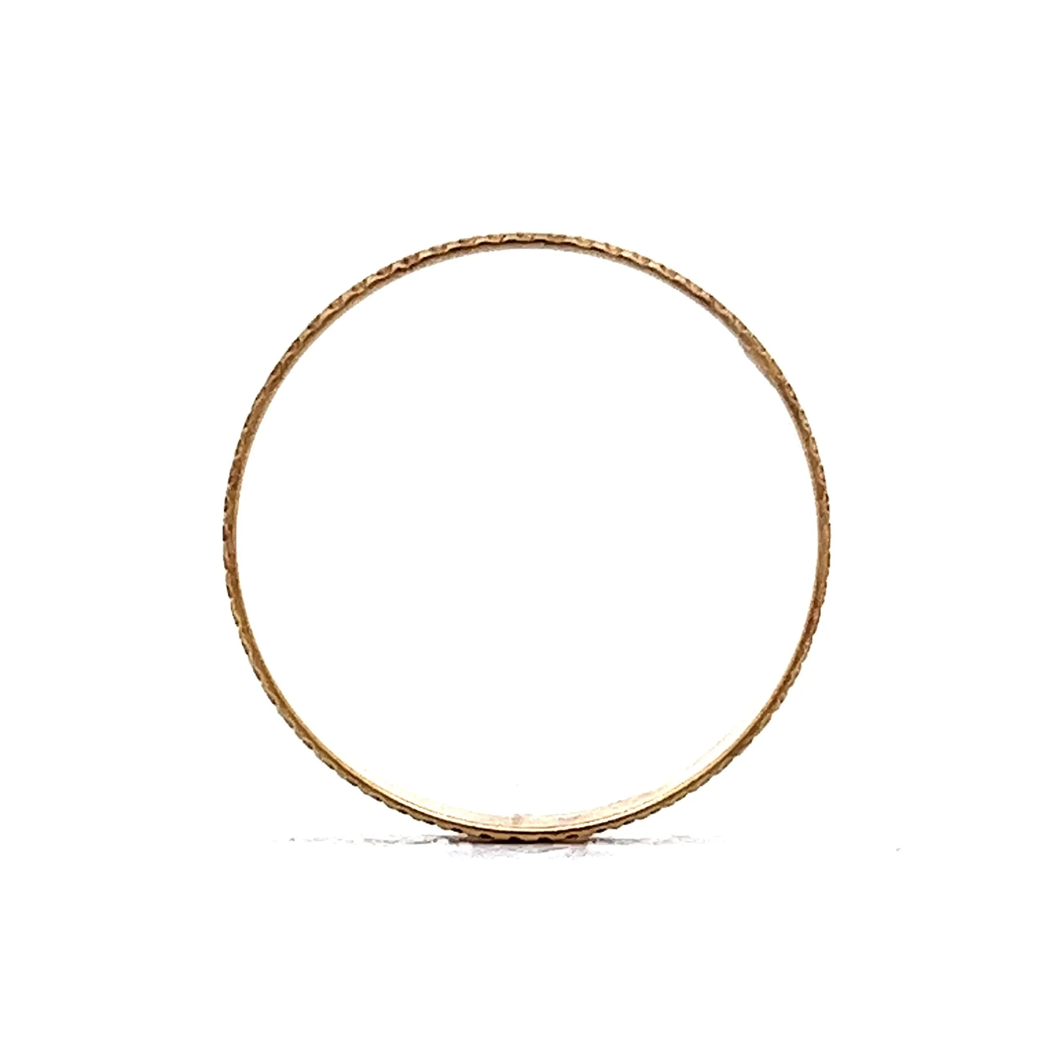 Coin Edged Stacking Band in 18k Yellow Gold - Image 4