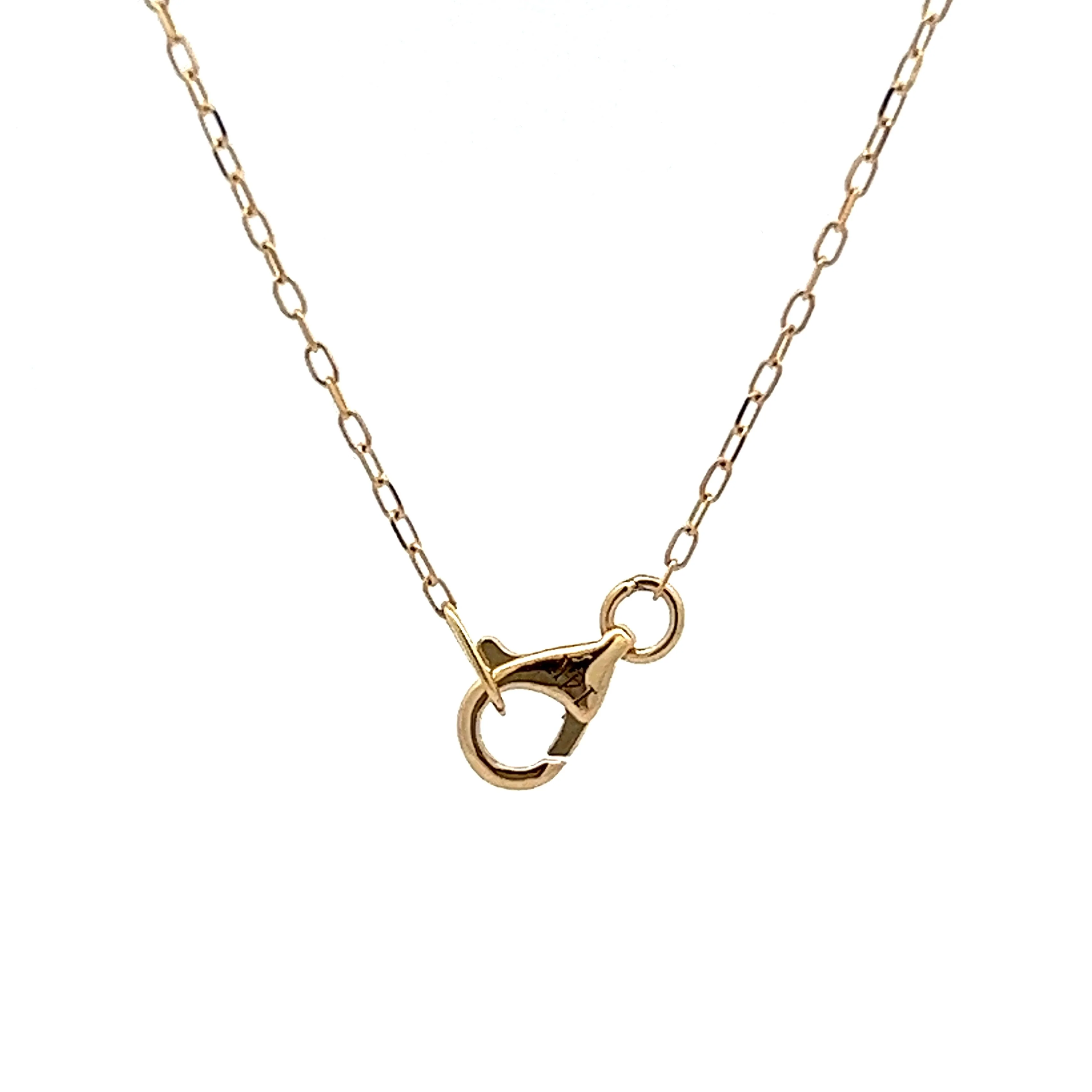 .19 Pink Tourmaline Pendant Necklace in Yellow Gold - Image 5
