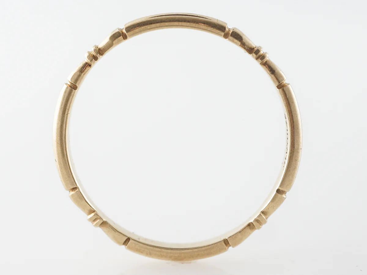 1930's Orange Blossom Wedding Band in 14k Yellow Gold - Image 3