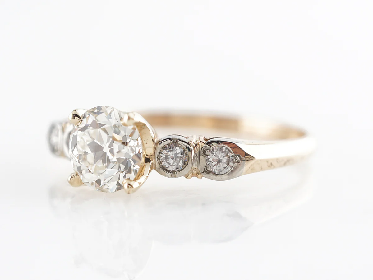 1950's Mid-Century Diamond Engagement Ring in 14k - Image 2