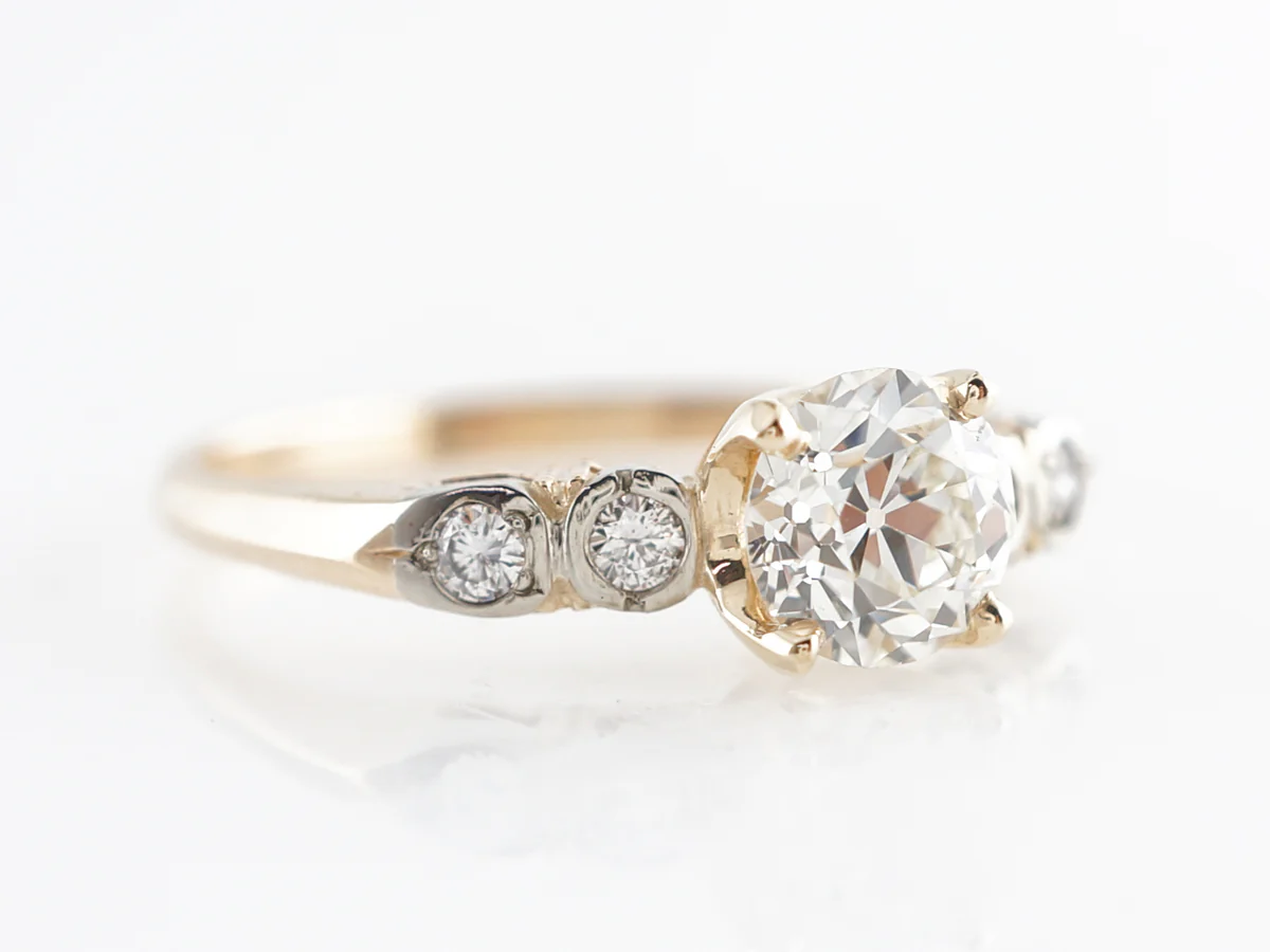 1950's Mid-Century Diamond Engagement Ring in 14k - Image 3