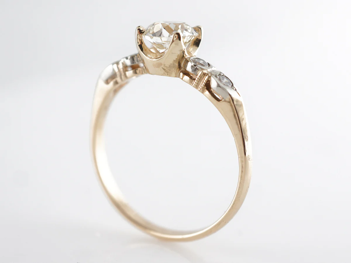 1950's Mid-Century Diamond Engagement Ring in 14k - Image 5