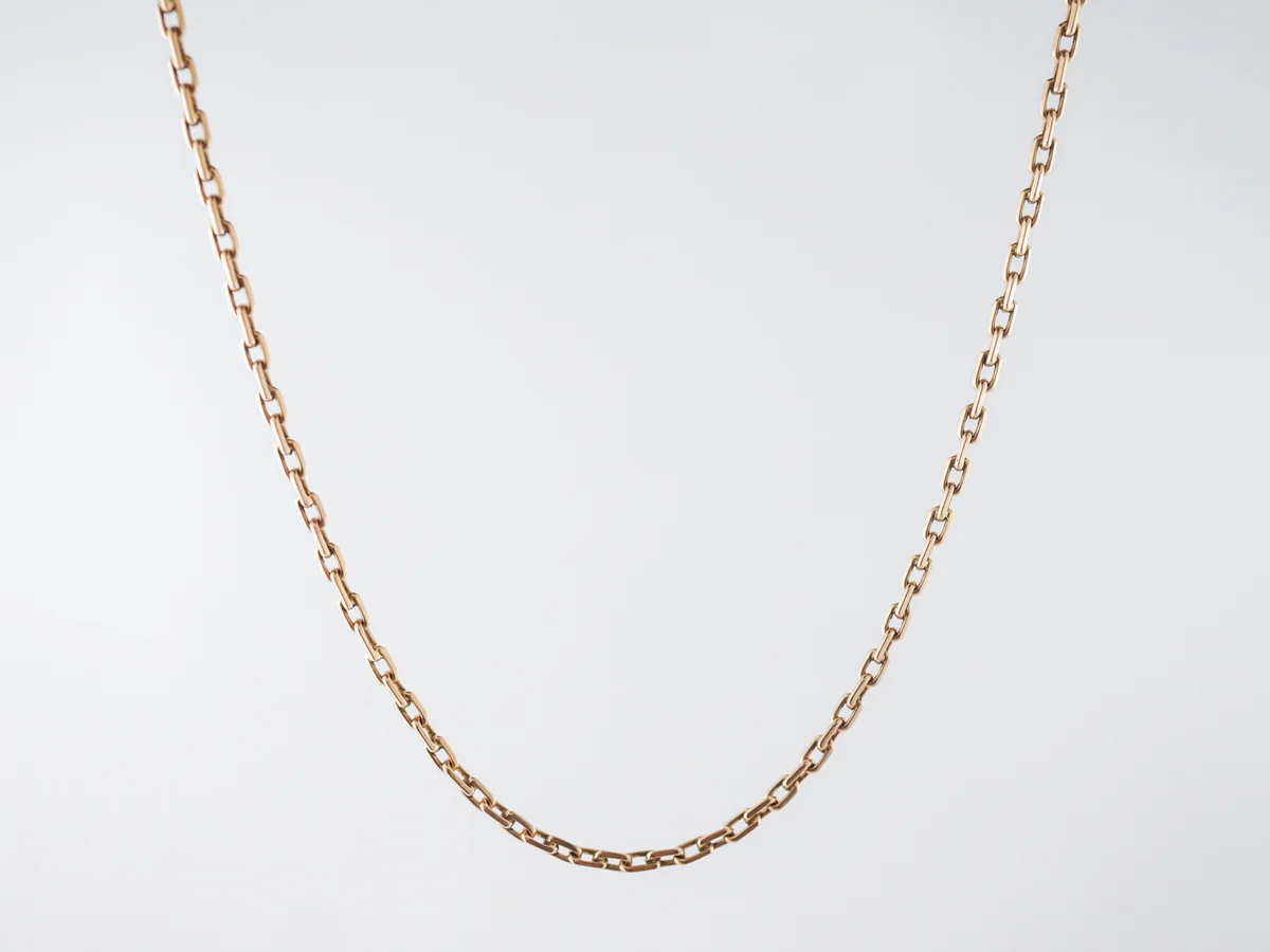 1950's Vintage Yellow Gold Chain Necklace