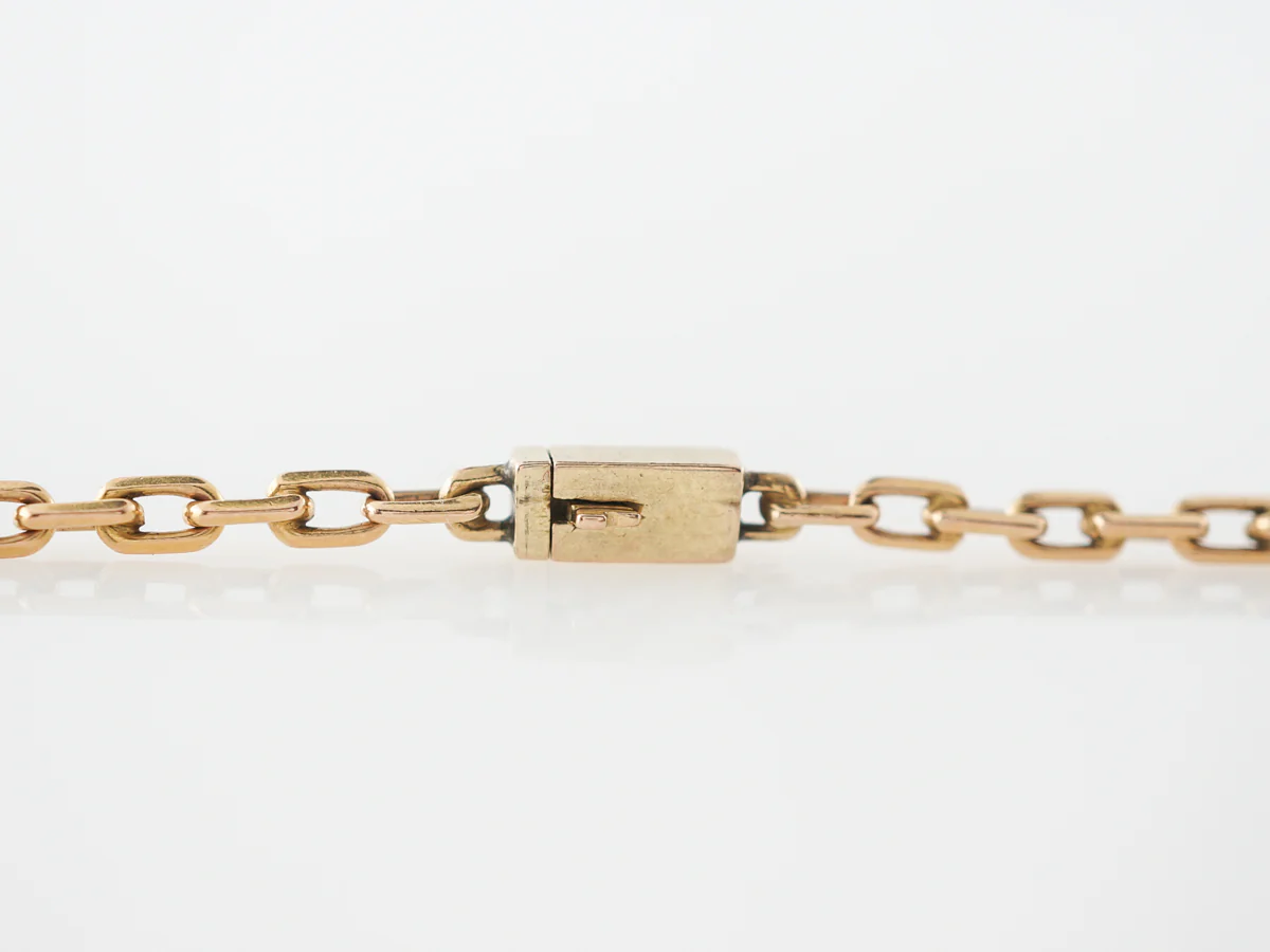 1950's Vintage Yellow Gold Chain Necklace - Image 3