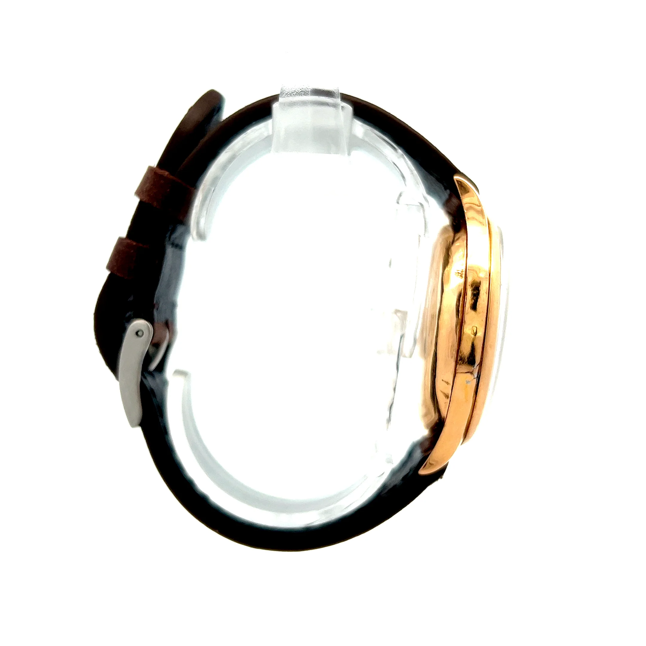 1960s Chronographe Suisse Delrio 39mm 18k Rose Gold - Image 3