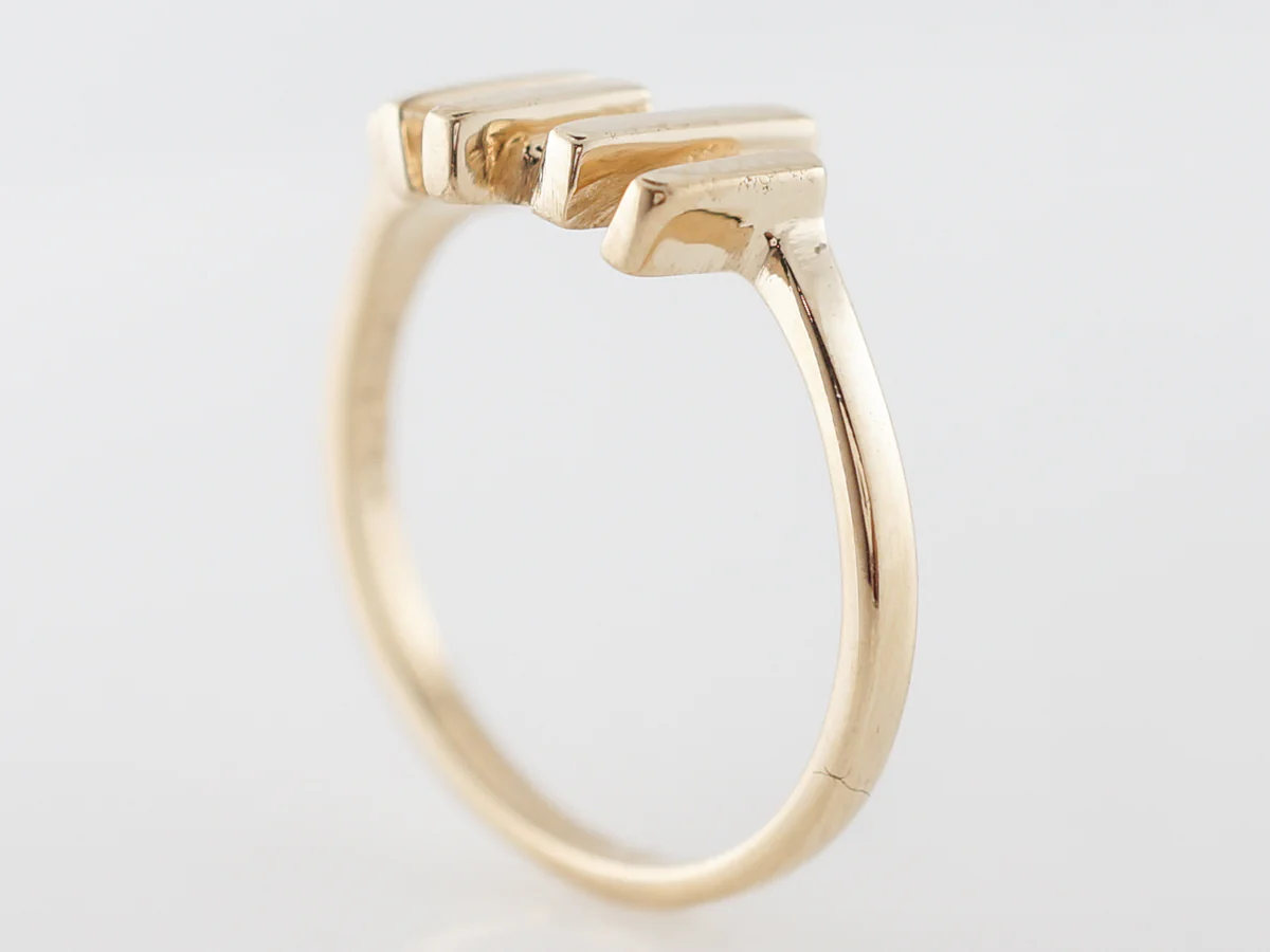 1960's Vintage Modernist Right Hand Ring in 14k - Image 5