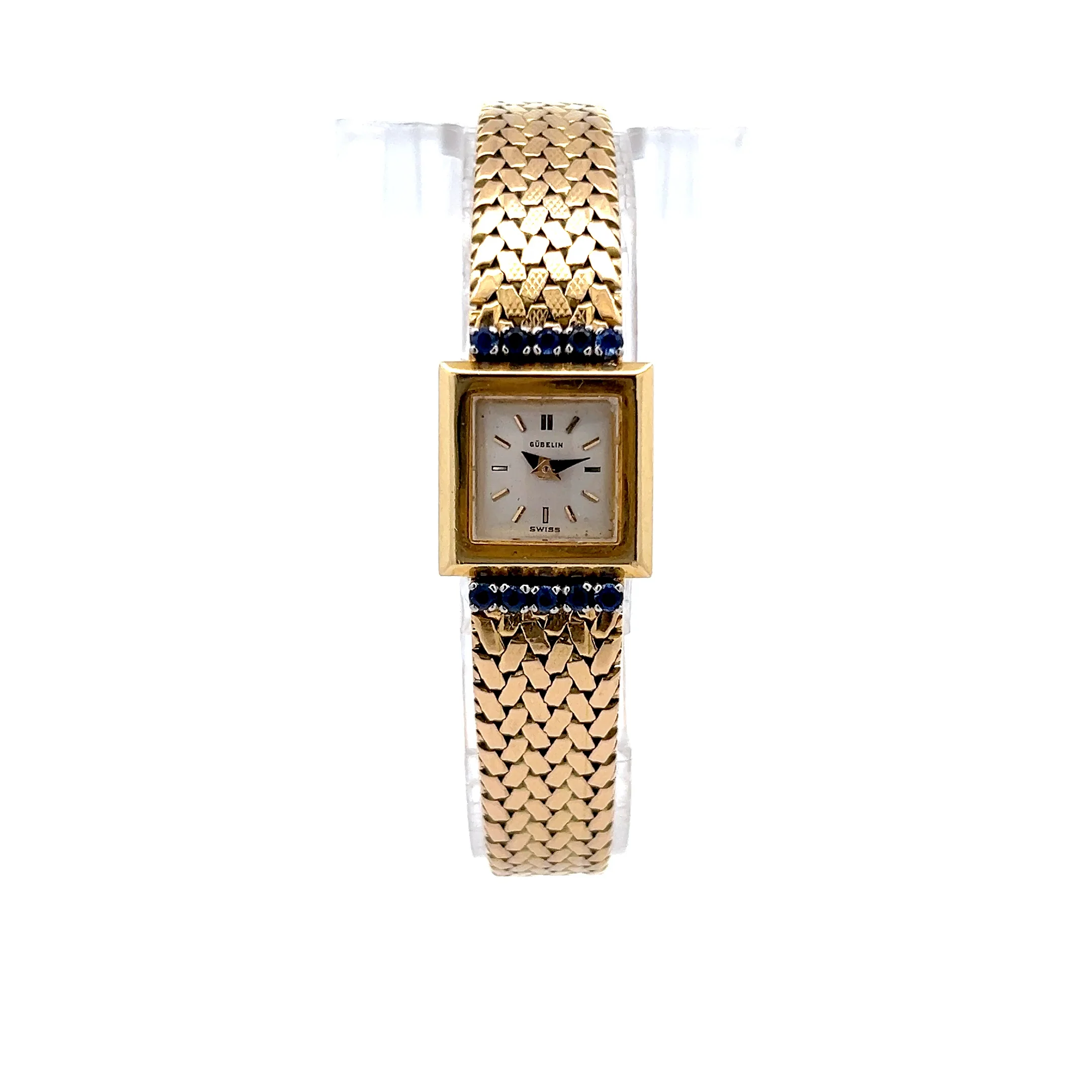 1970s Gubelin Swiss Ladies Watch 18k Yellow Gold